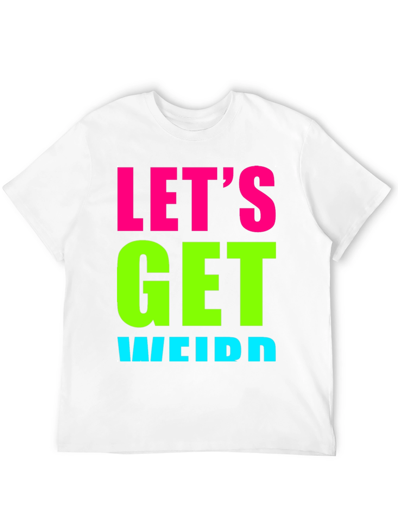 Black Let's Get Weird Graphic Tee - Black view 12