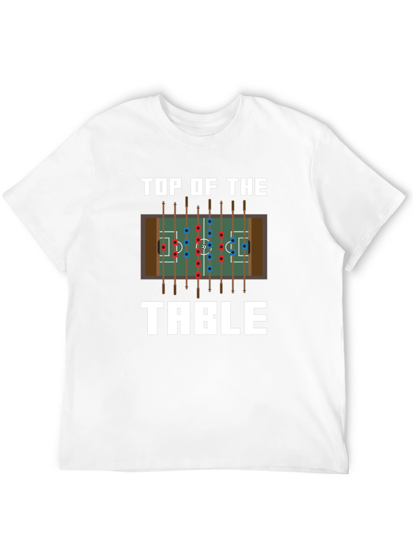 Black Top of the Table Foosball T-Shirt view 12