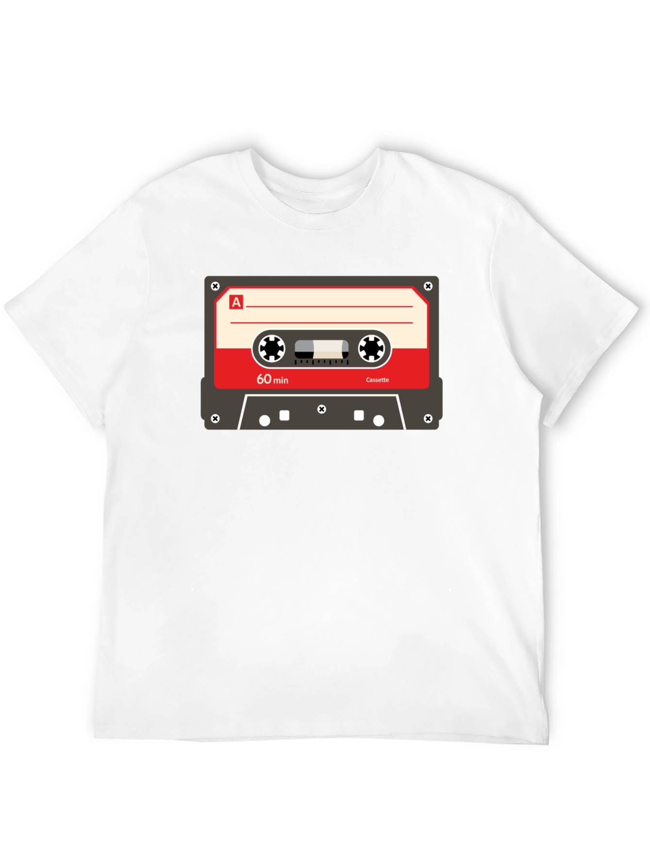 Black Retro Cassette Tape Graphic T-Shirt - Vintage Music Tee view 12