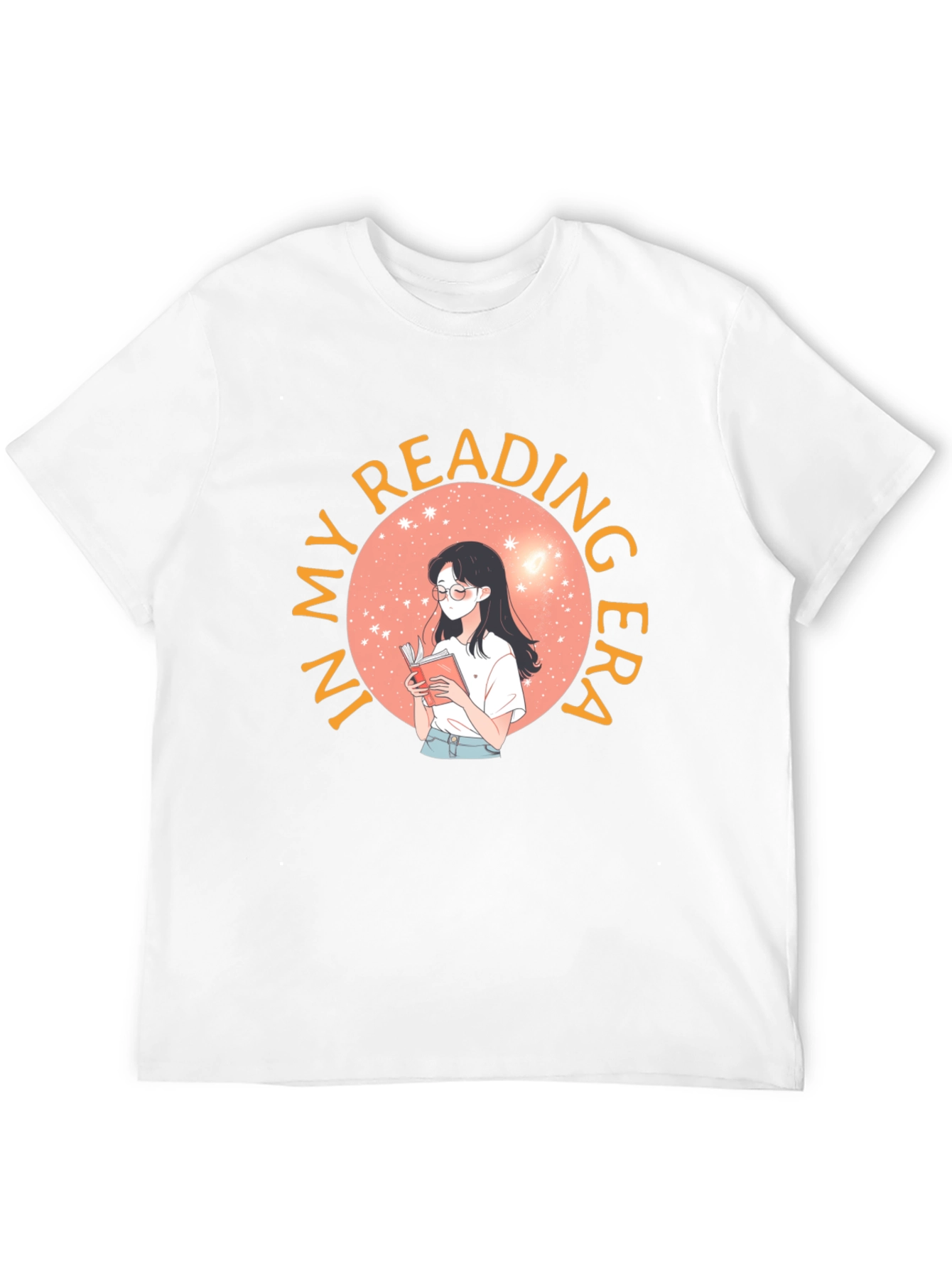 Black Reading Era Graphic Tee - Unisex Black T-Shirt view 12