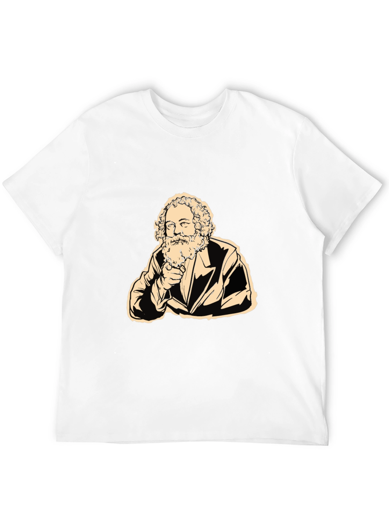 Black Karl Marx Graphic Tee - Black T-Shirt view 12