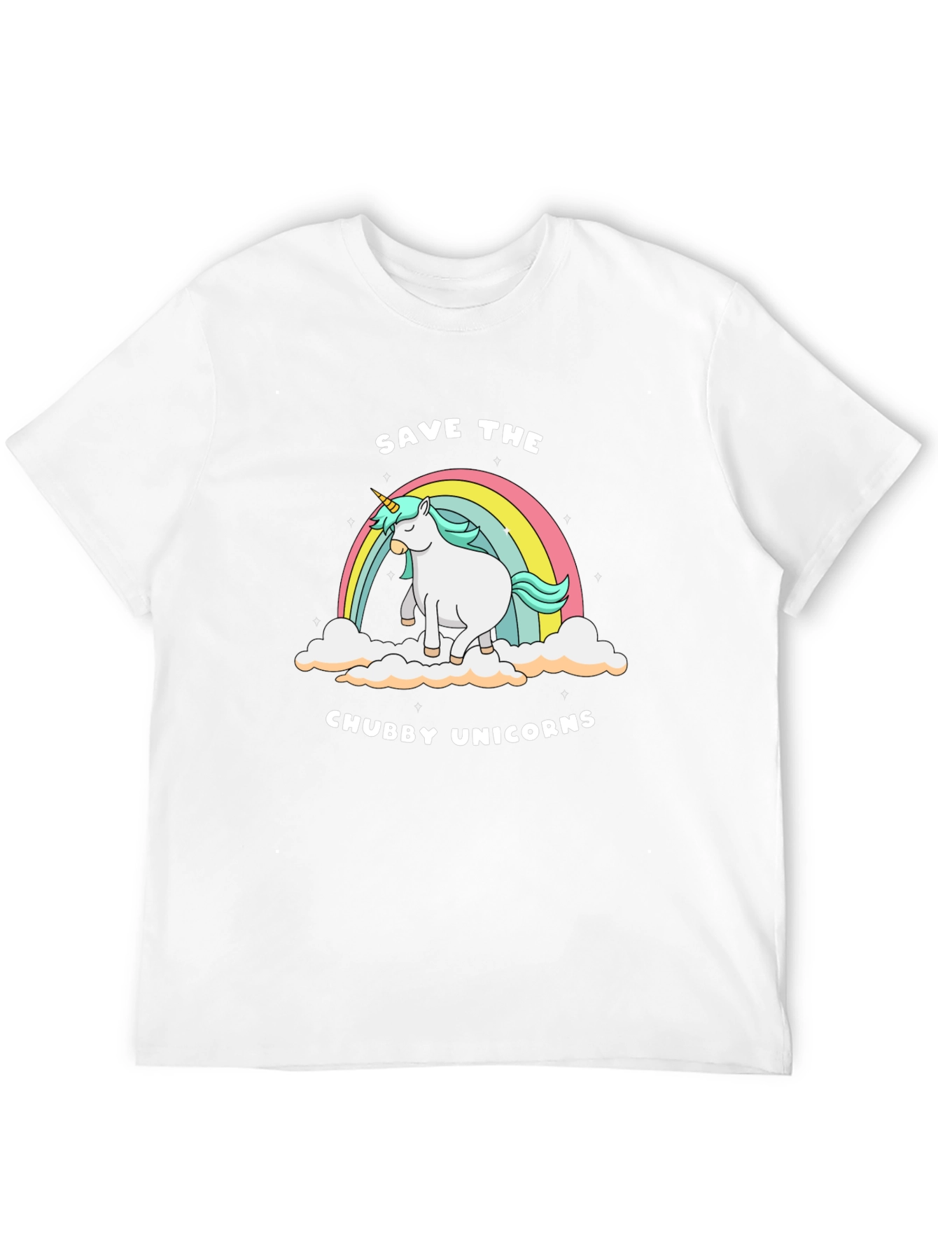 Black Save the Chubby Unicorns Tee view 12