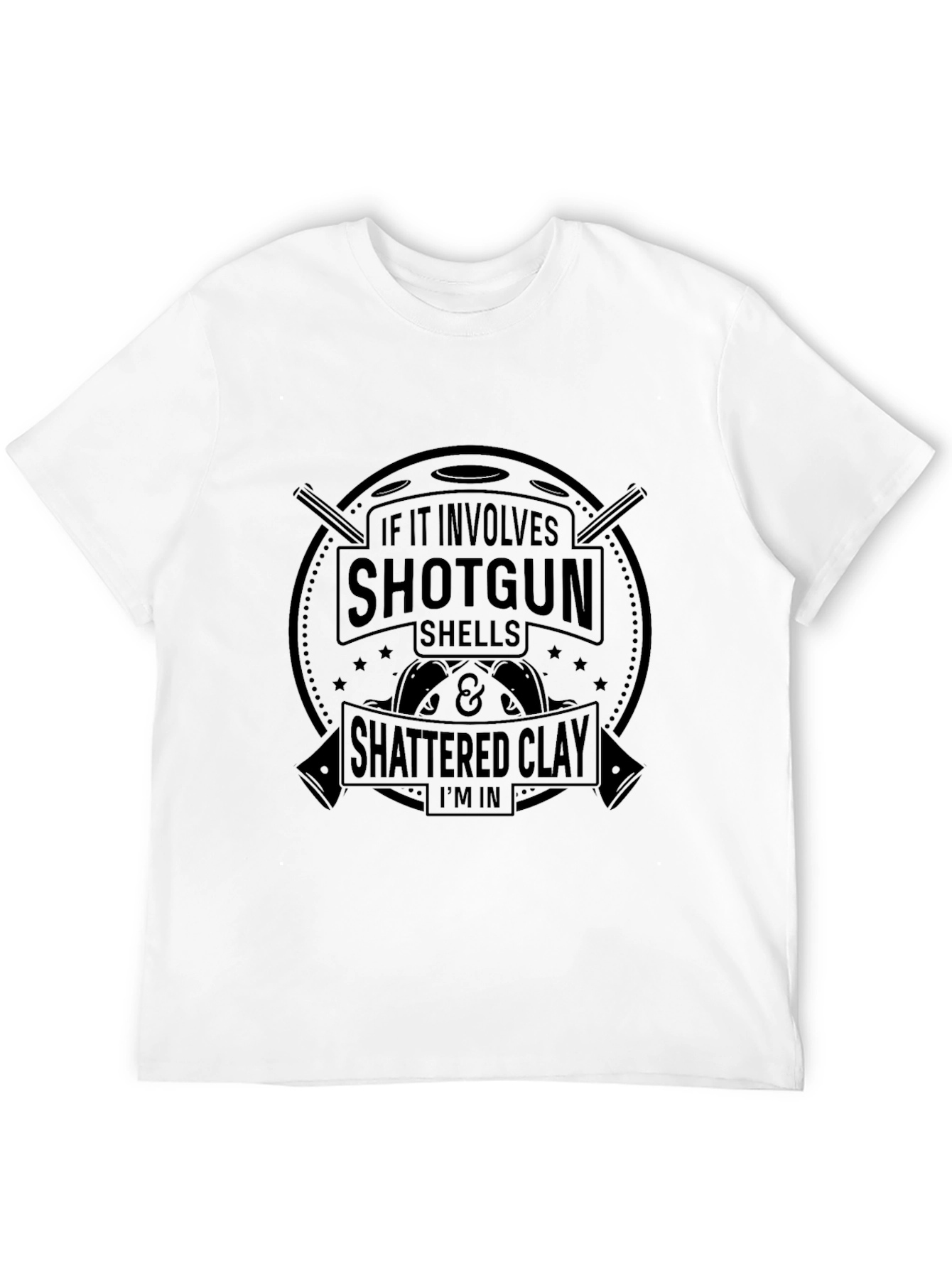 Black Shotgun Shells & Shattered Clay T-Shirt view 12