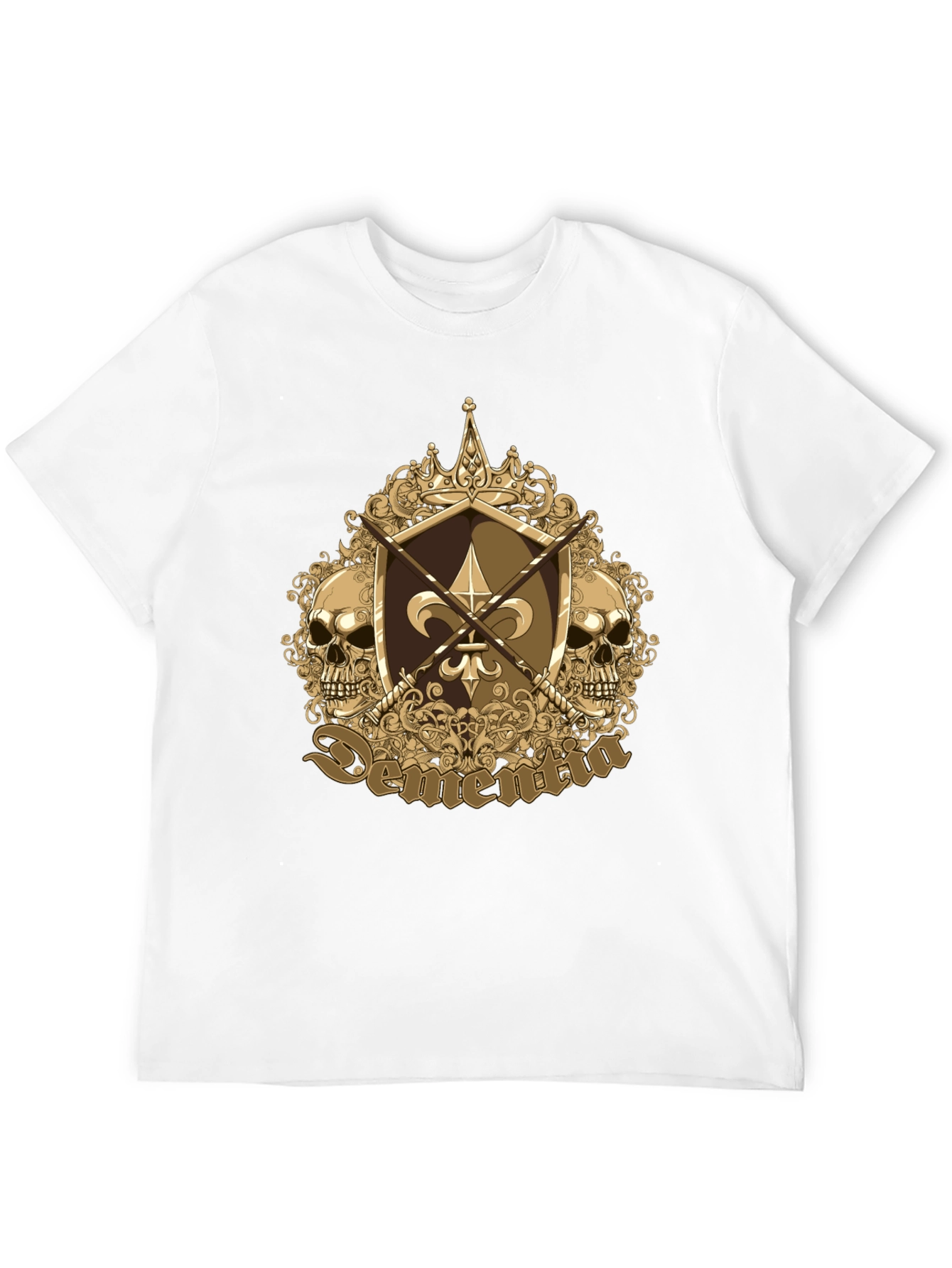 Black Skull Fleur-de-lis Graphic Tee view 12