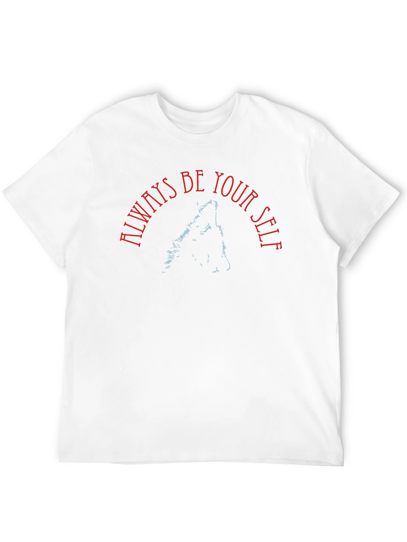 Black Always Be Yourself Wolf T-Shirt - Black view 12