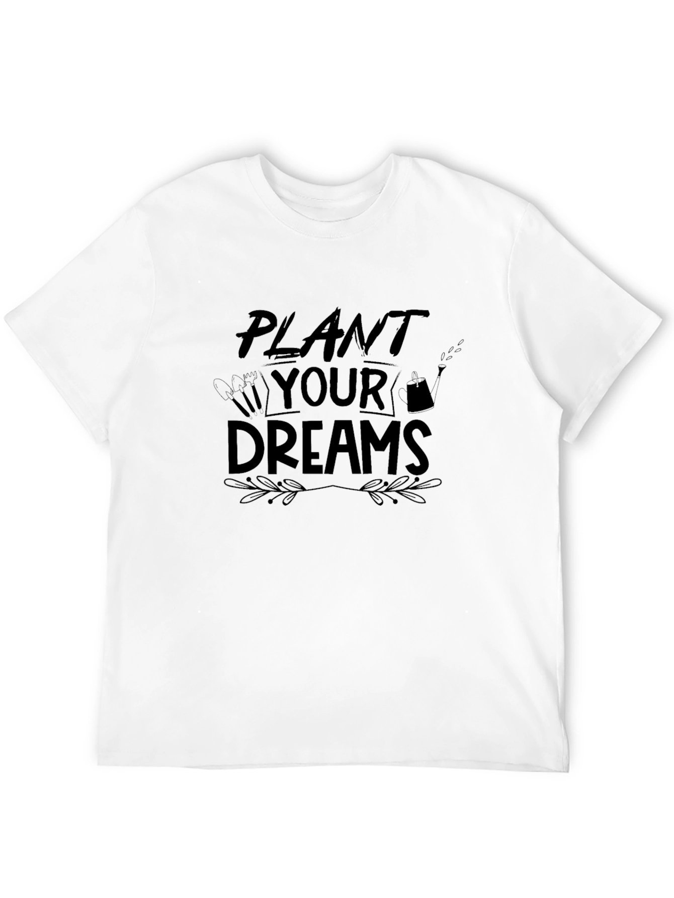 Black Plant Your Dreams Graphic T-Shirt view 12