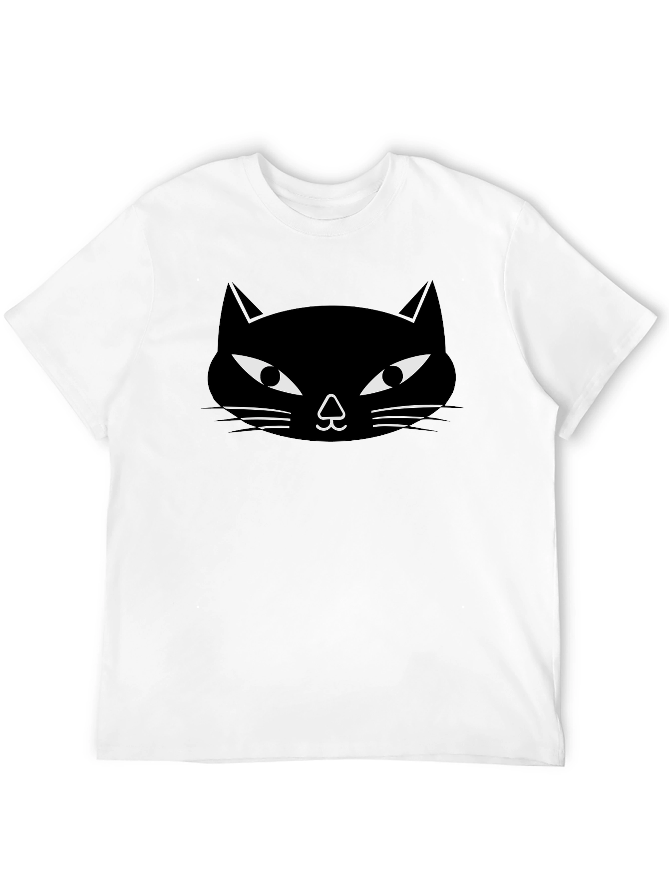 Black Black Cat Graphic Tee - Unisex Crew Neck view 12