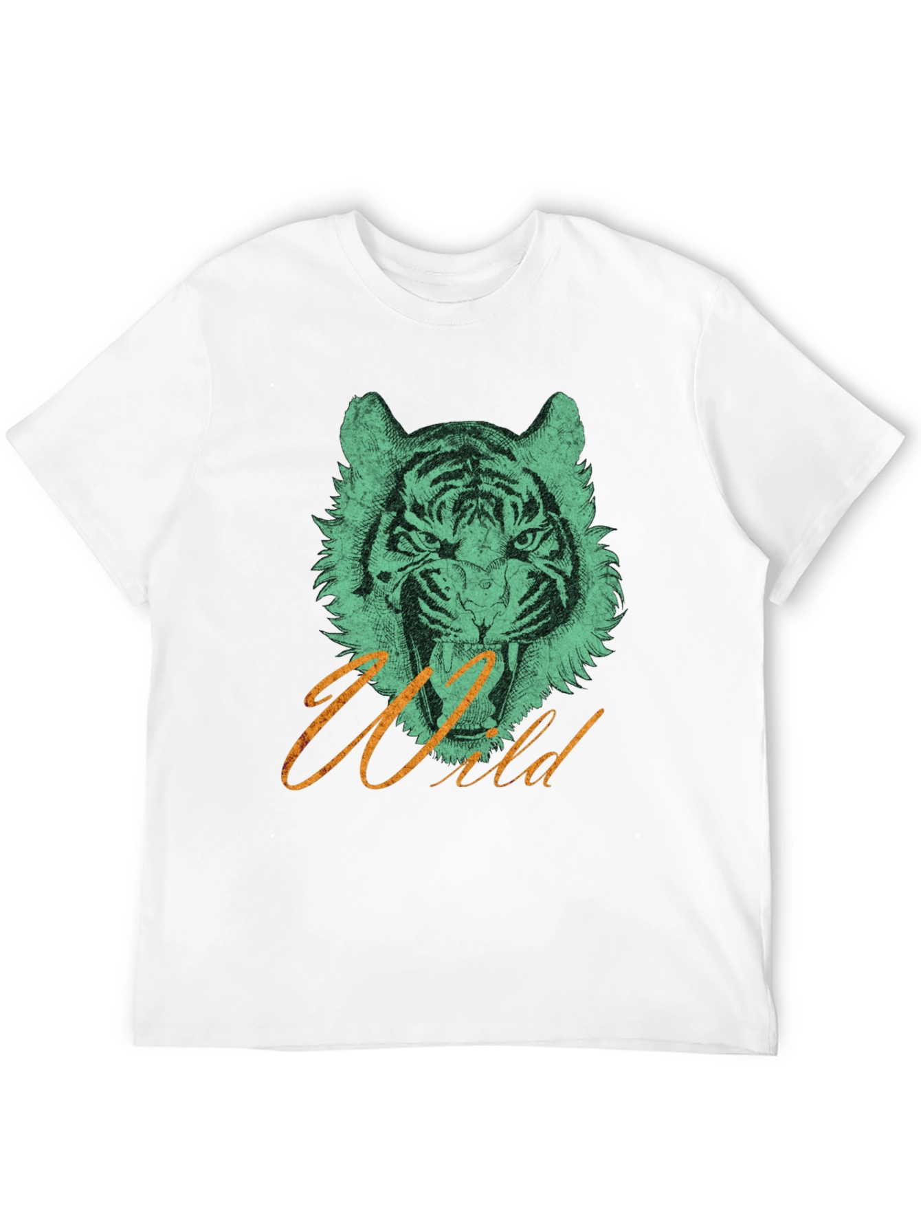 Black Wild Tiger Graphic Tee view 12