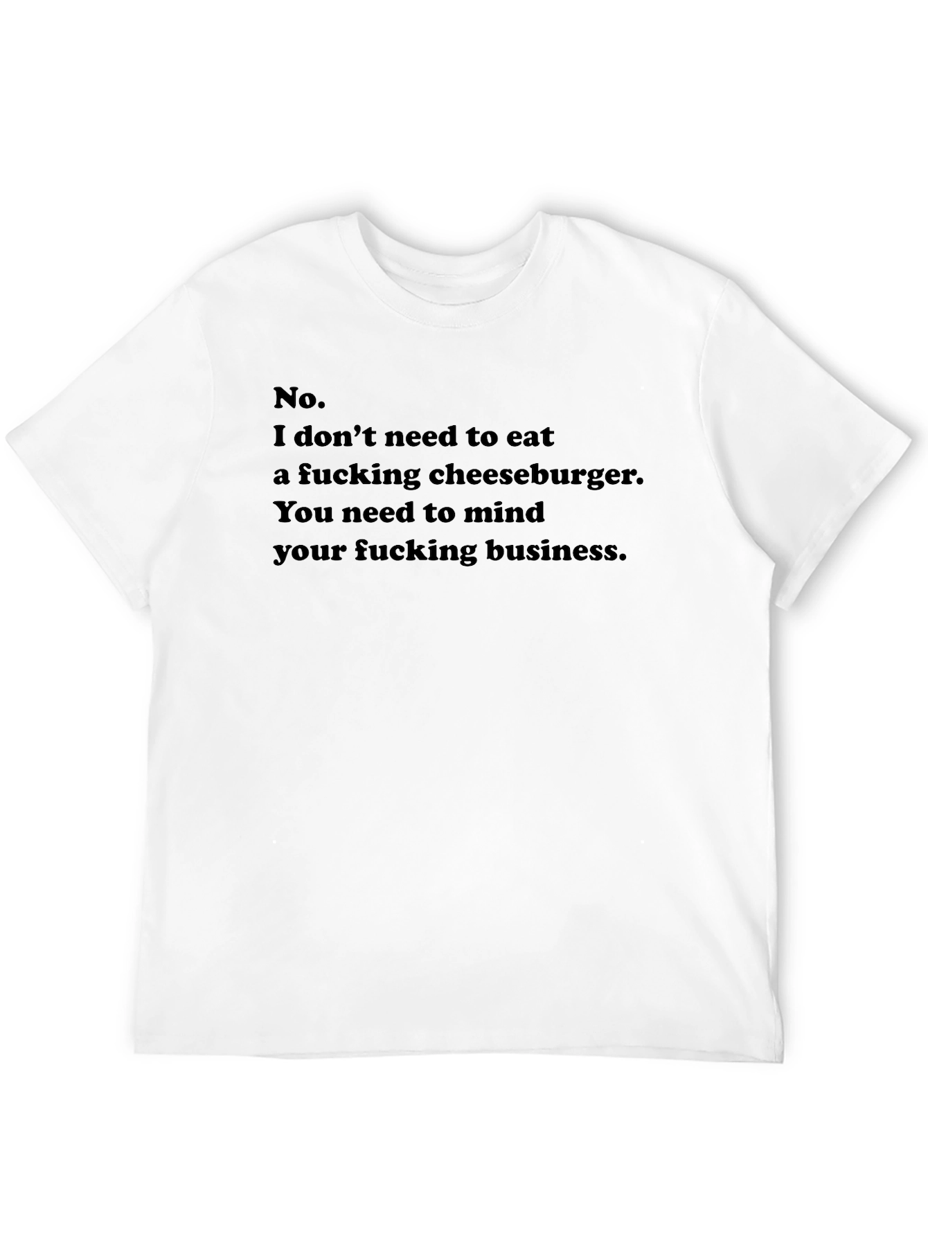 Black Cheeseburger T-Shirt: Mind Your Business view 12