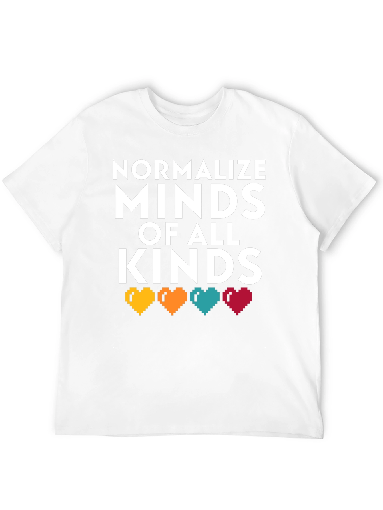 Black Normalize Minds of All Kinds Graphic T-Shirt view 12