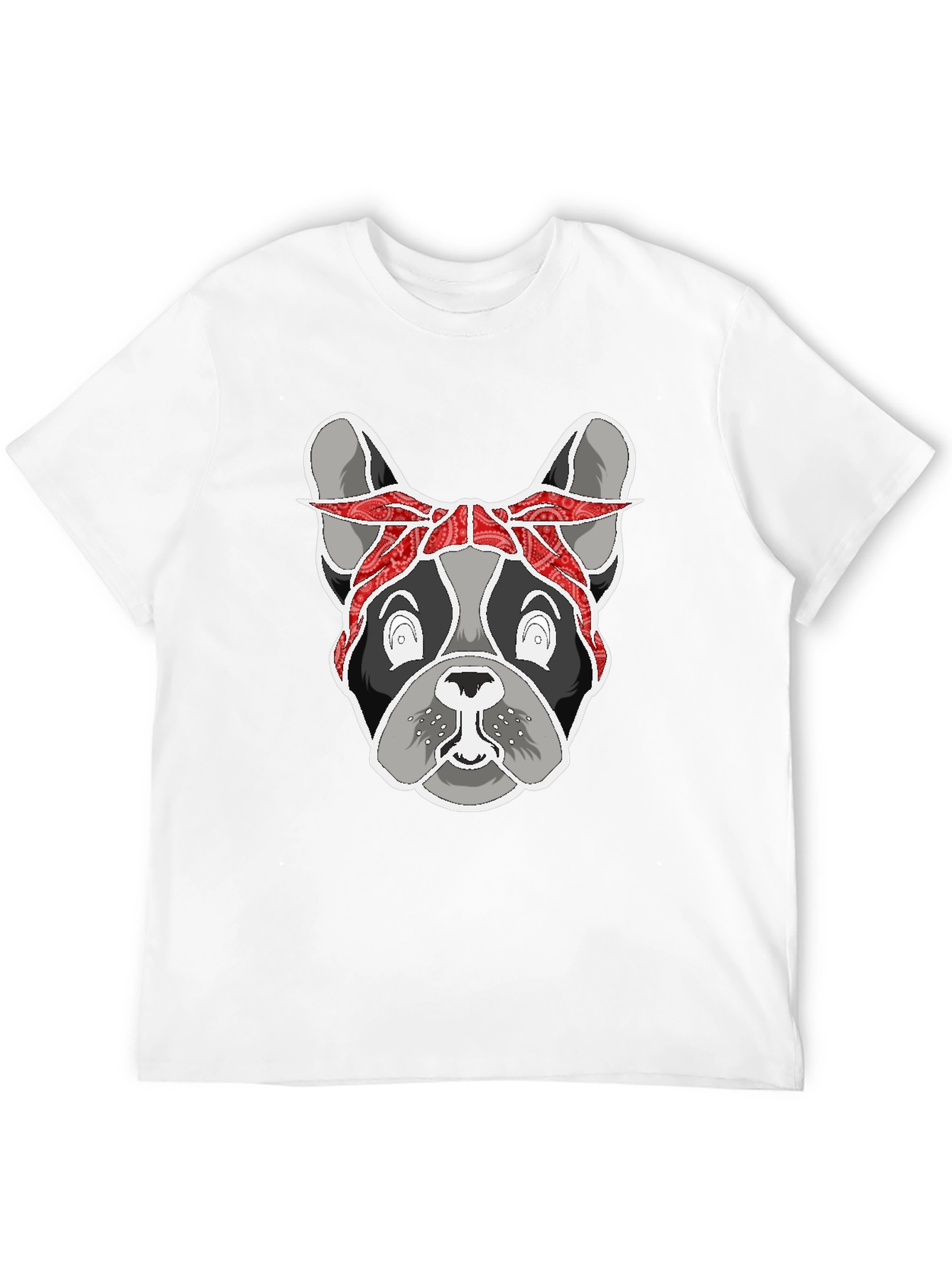 Black Gangster Bulldog Graphic Tee - Unisex view 12