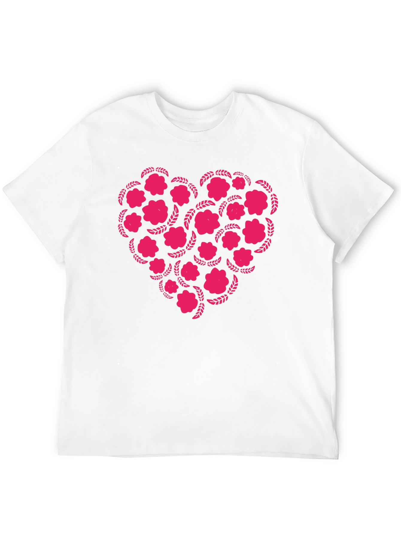 Black Floral Heart Graphic Tee - Black view 12