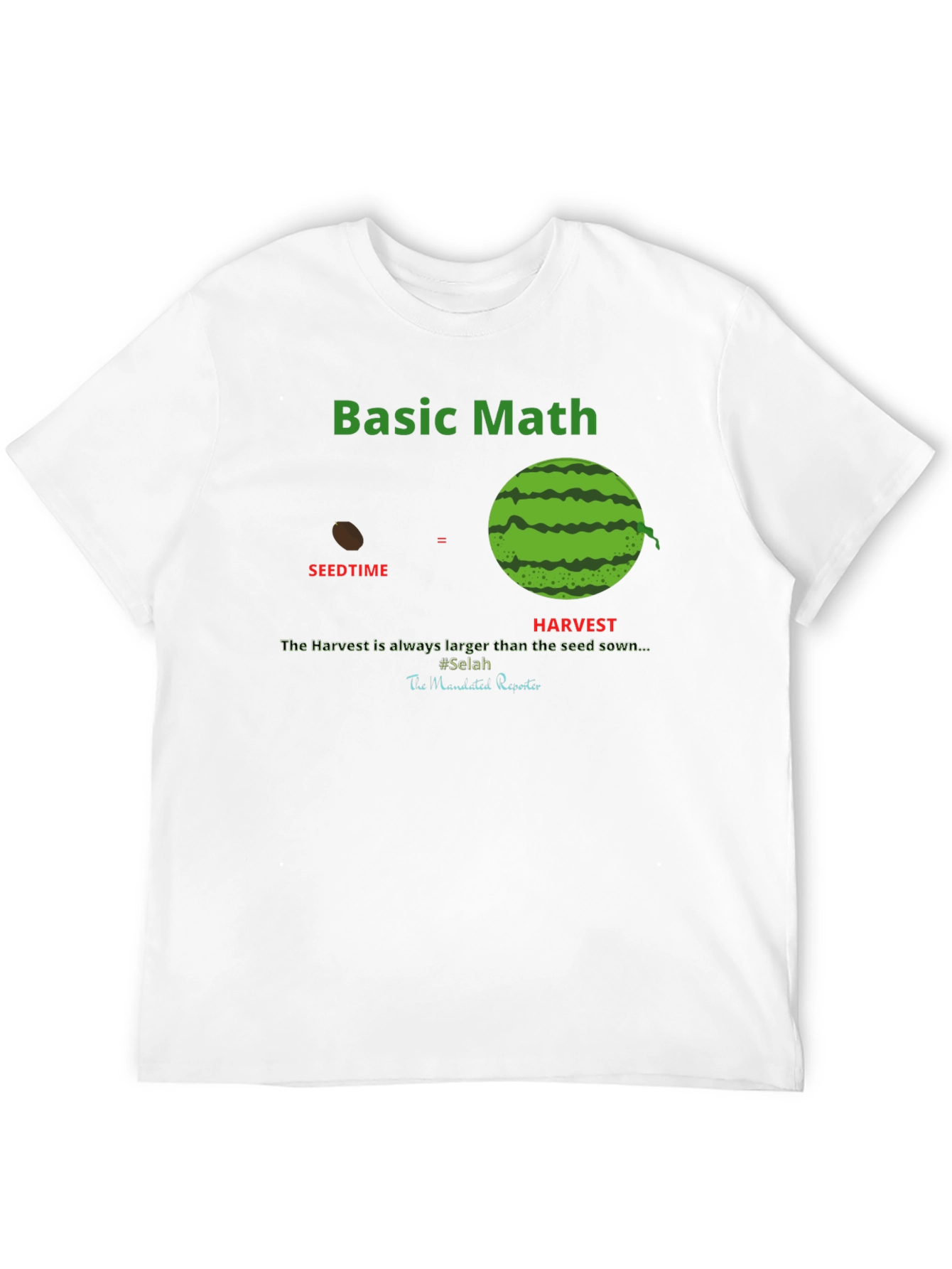 Black Basic Math Seedtime Harvest T-Shirt view 12