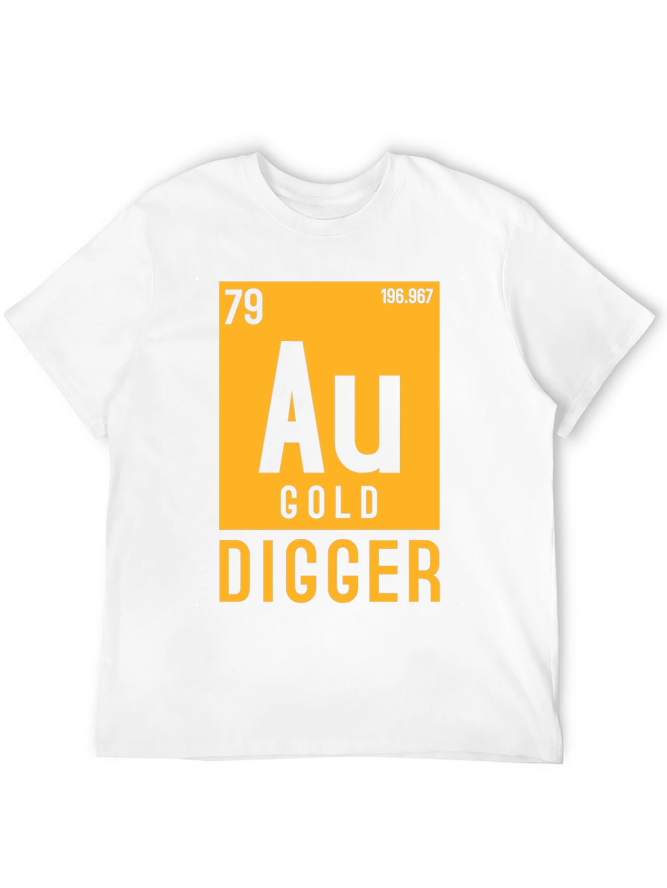 Black Gold Digger T-Shirt - Periodic Table Inspired Novelty Tee view 12