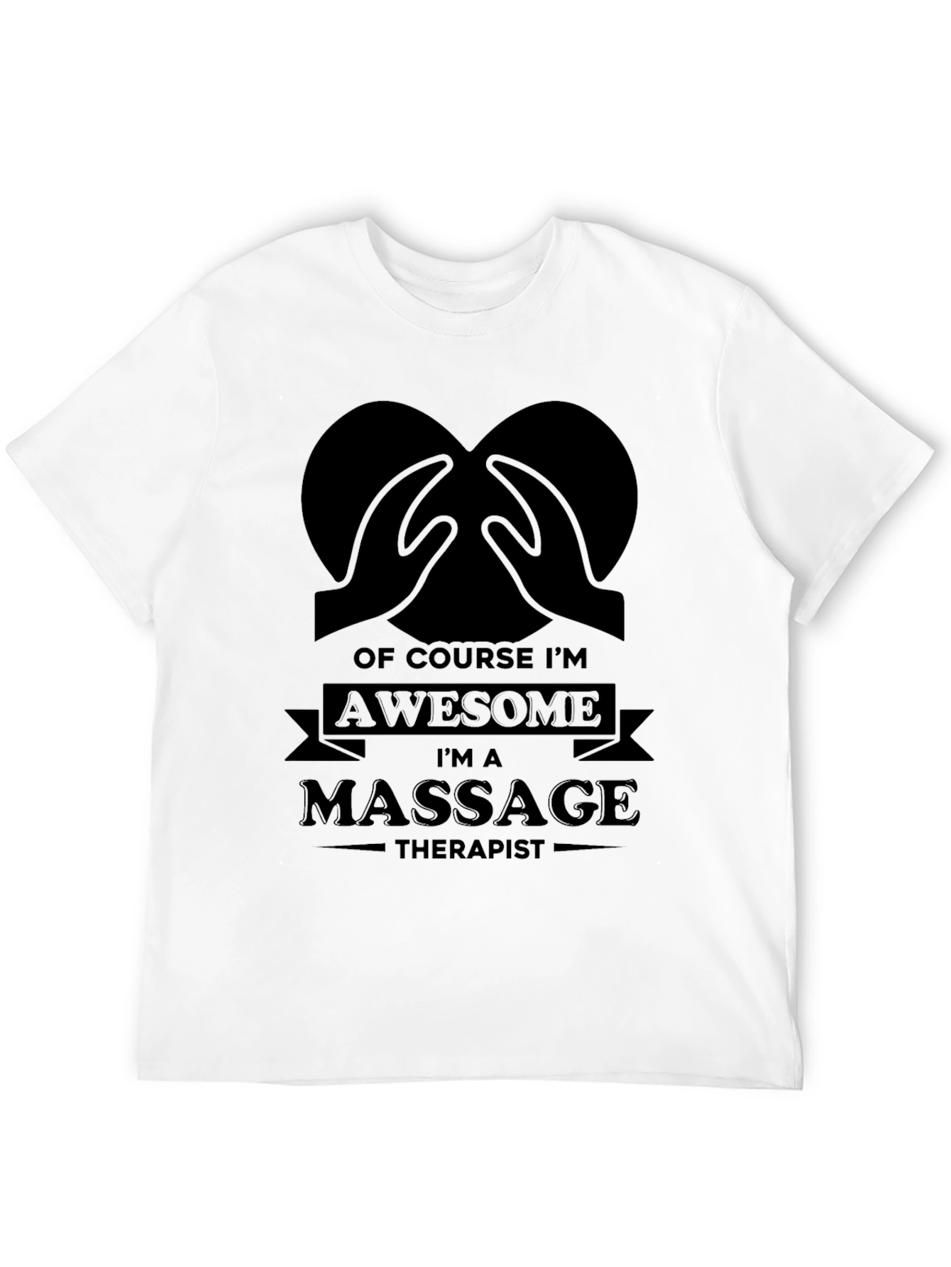 Black Awesome Massage Therapist Black Graphic Tee view 12
