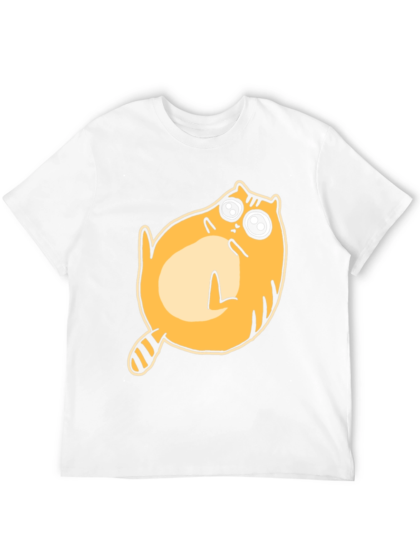 Black Funny Cat T-Shirt - Cute Cartoon Feline Tee view 12