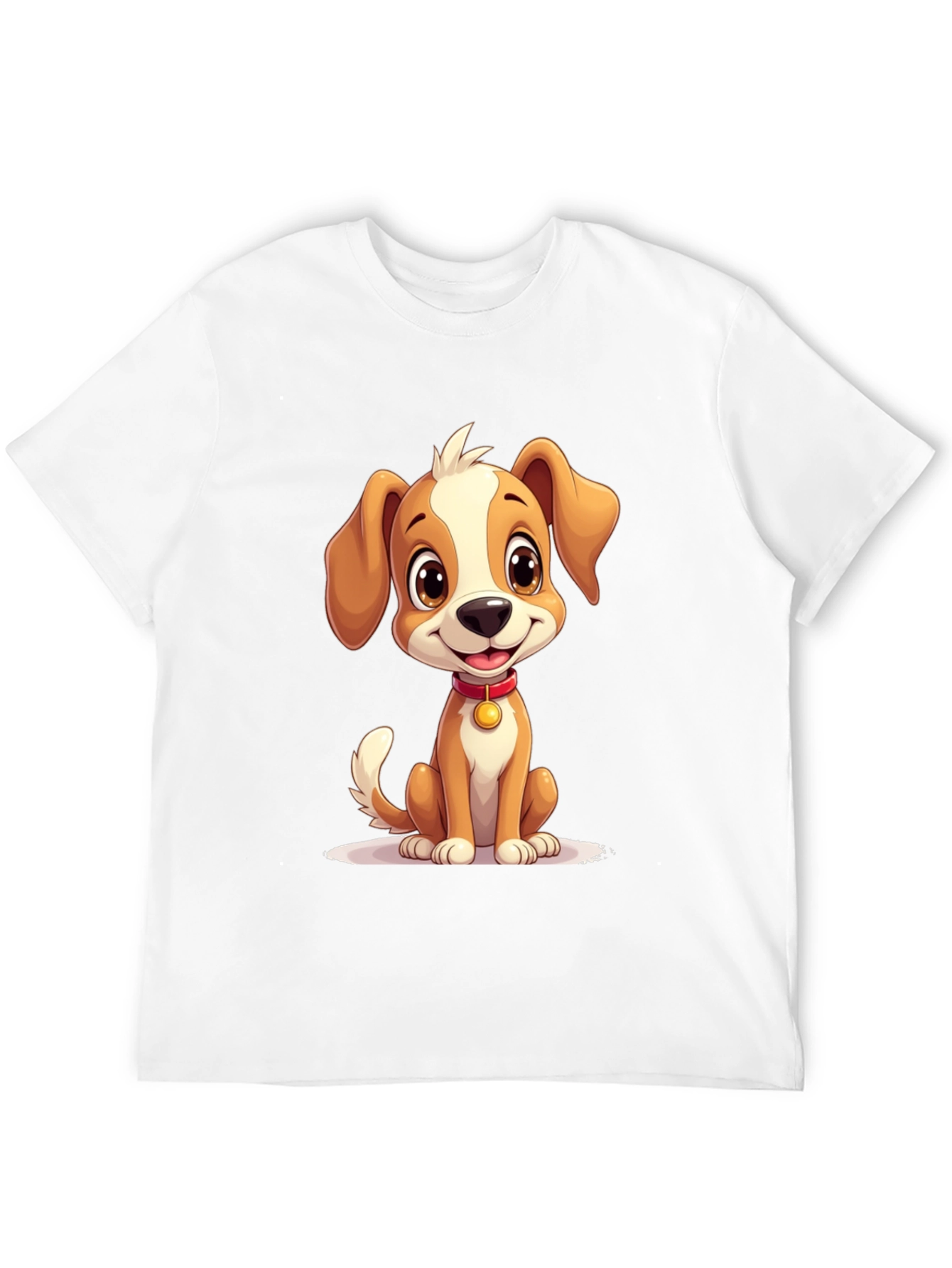 Black Cute Puppy Graphic T-Shirt - Soft Cotton Blend view 12