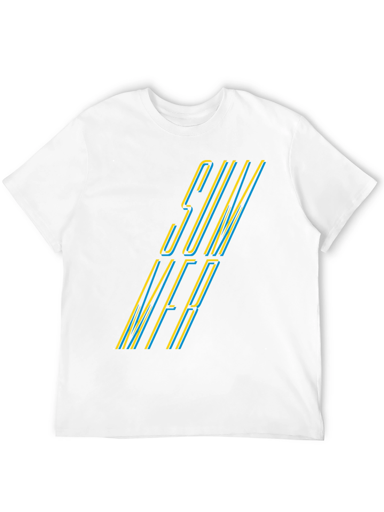 Black Stylish "SUMMER" Graphic Black T-Shirt view 12