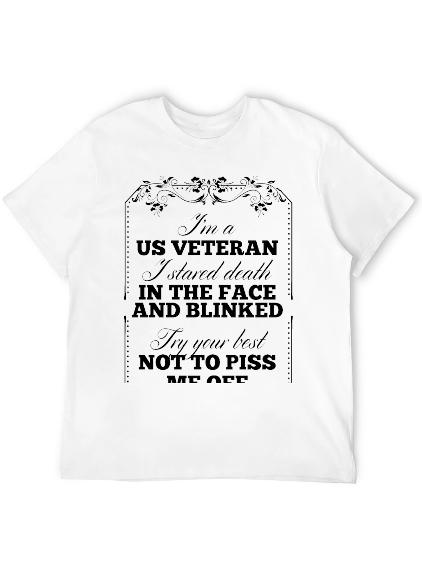 Black US Veteran Graphic T-Shirt view 12