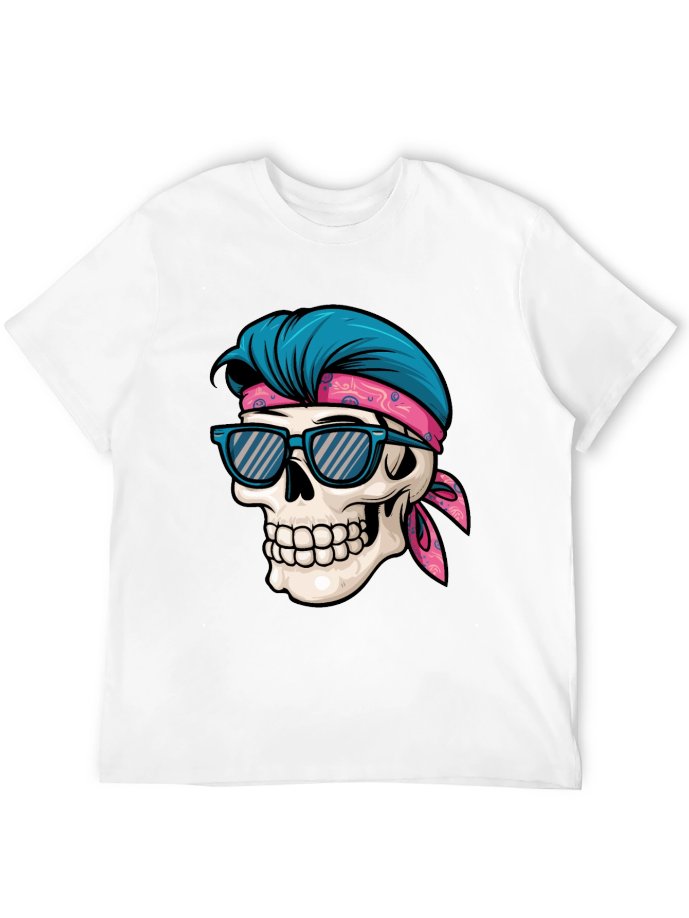 Black Skull Graphic Tee: Cool Summer Vibes view 12