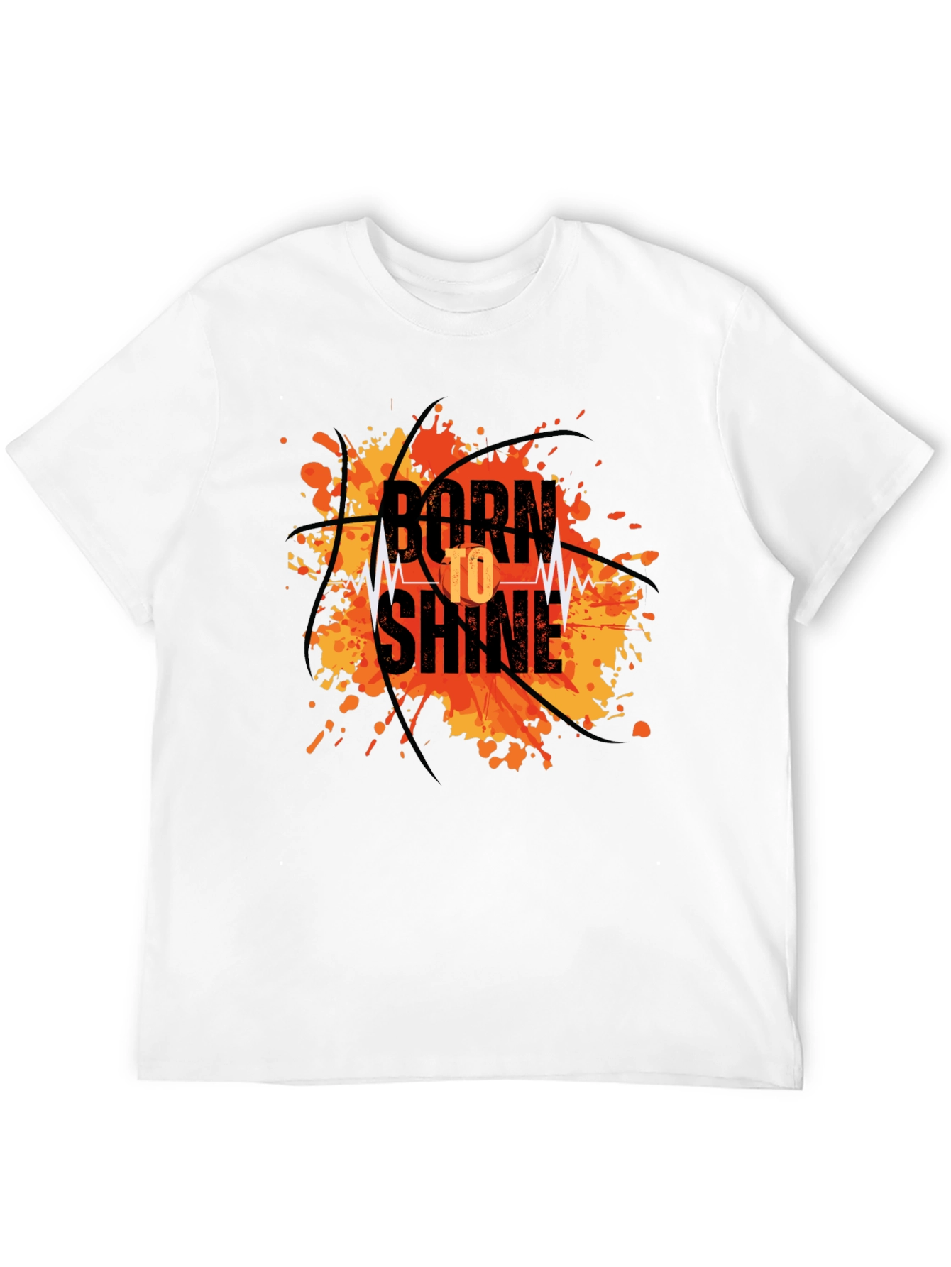 Black Born to Shine Basketball Graphic Tee view 12