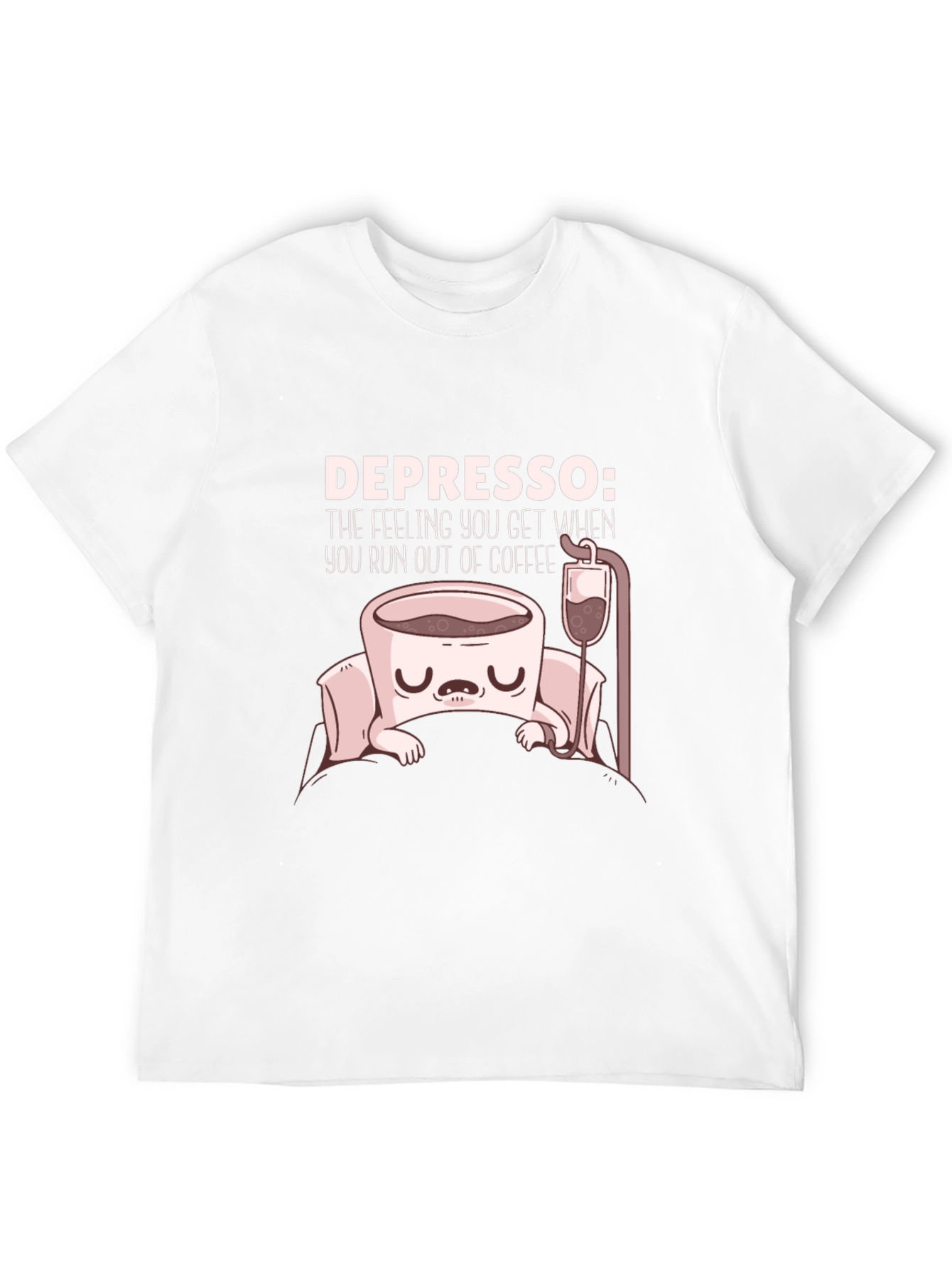 Black Depresso Coffee T-Shirt - Run Out of Coffee Funny Tee view 12