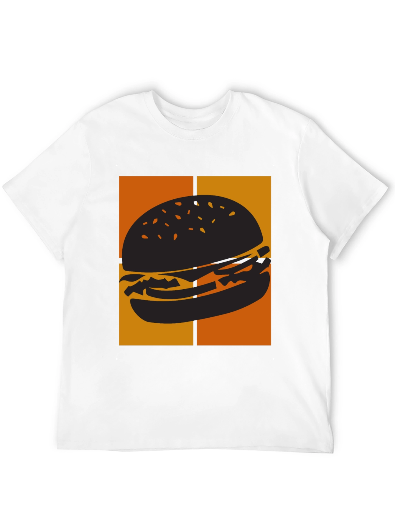Burger Graphic Tee - Black Comfort Fit T-Shirt - 12