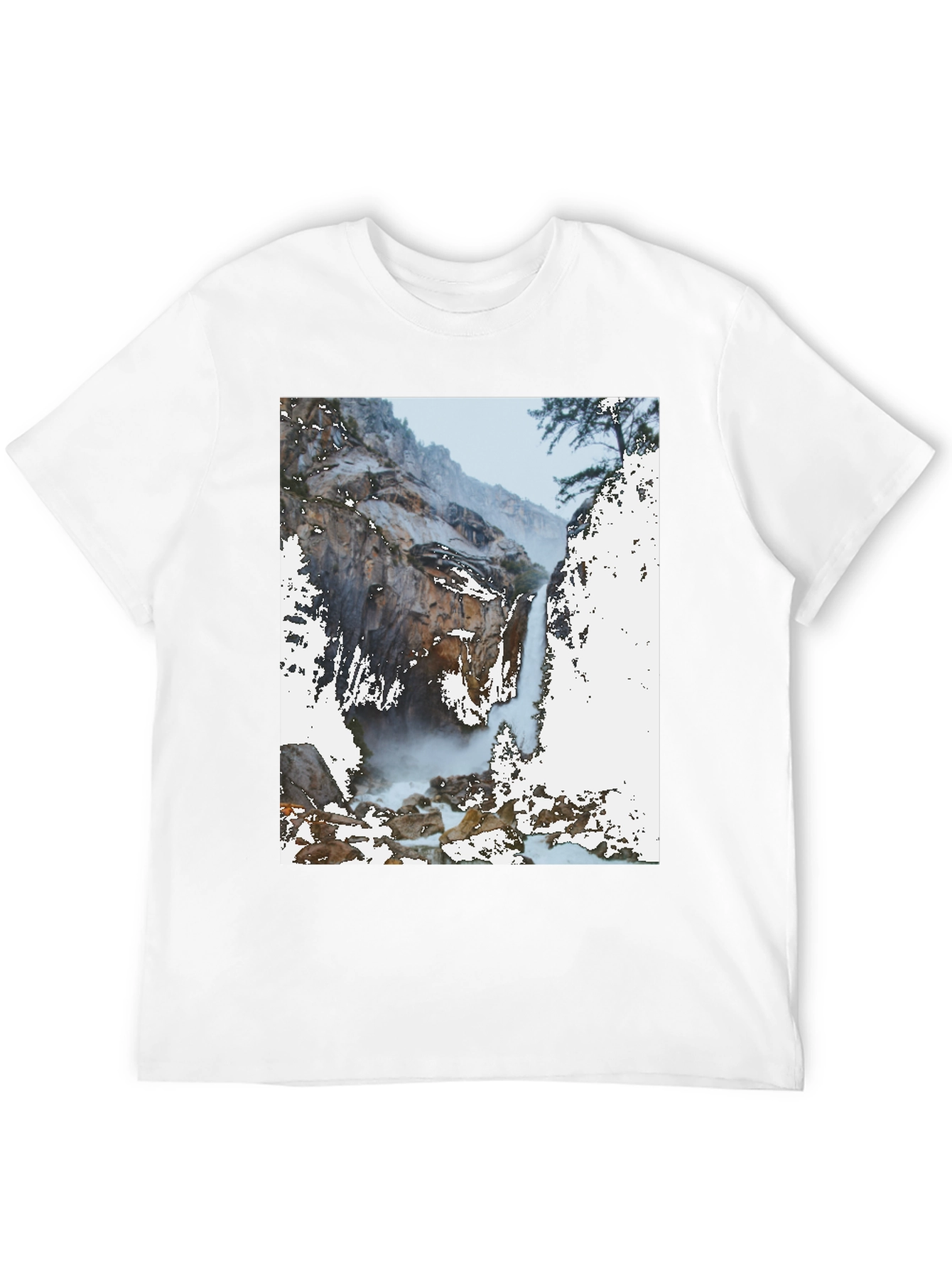 Black Waterfall Graphic Tee - Nature Lover's Apparel view 12