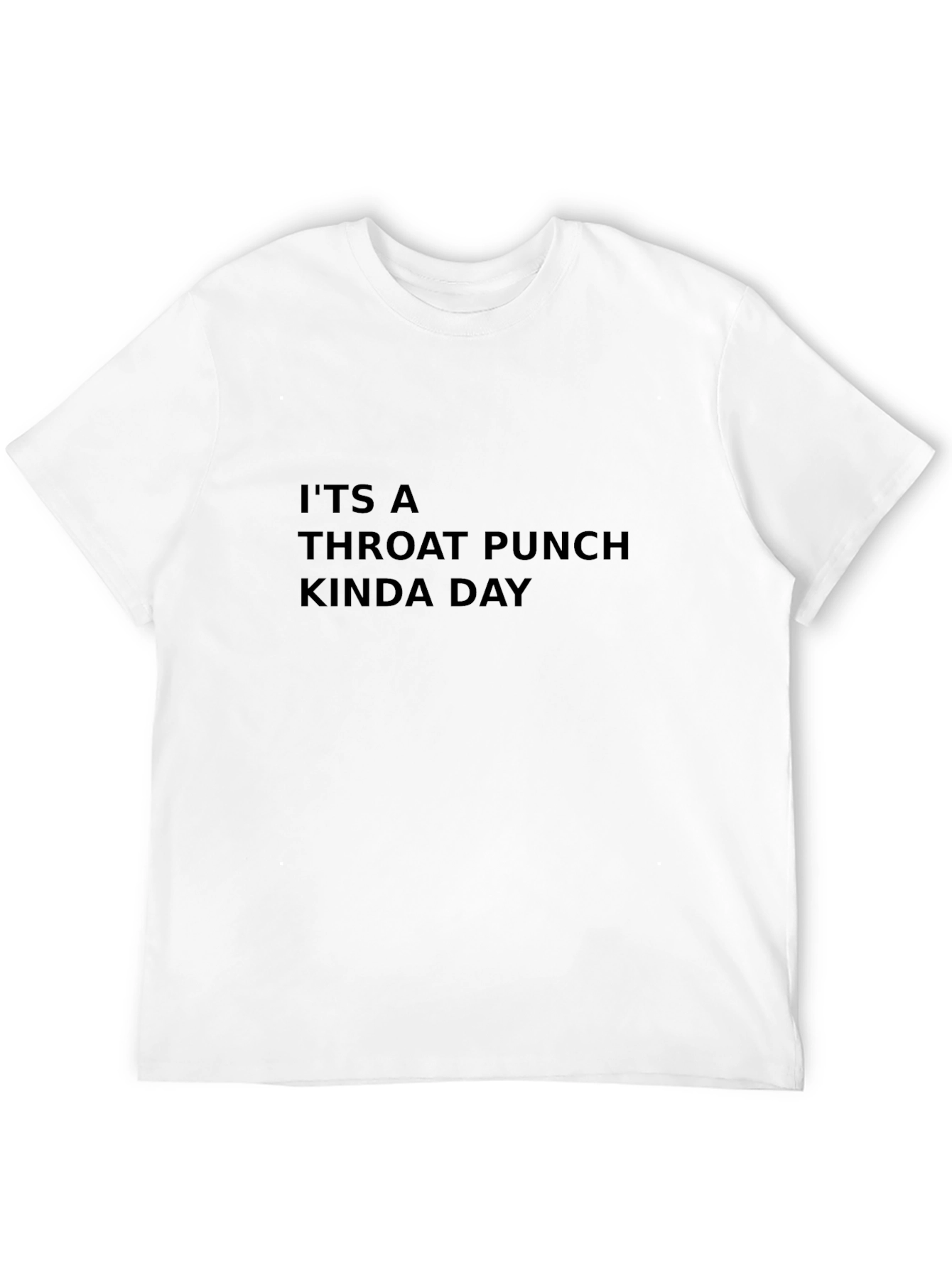 Black Throat Punch Kinda Day Black T-Shirt view 12