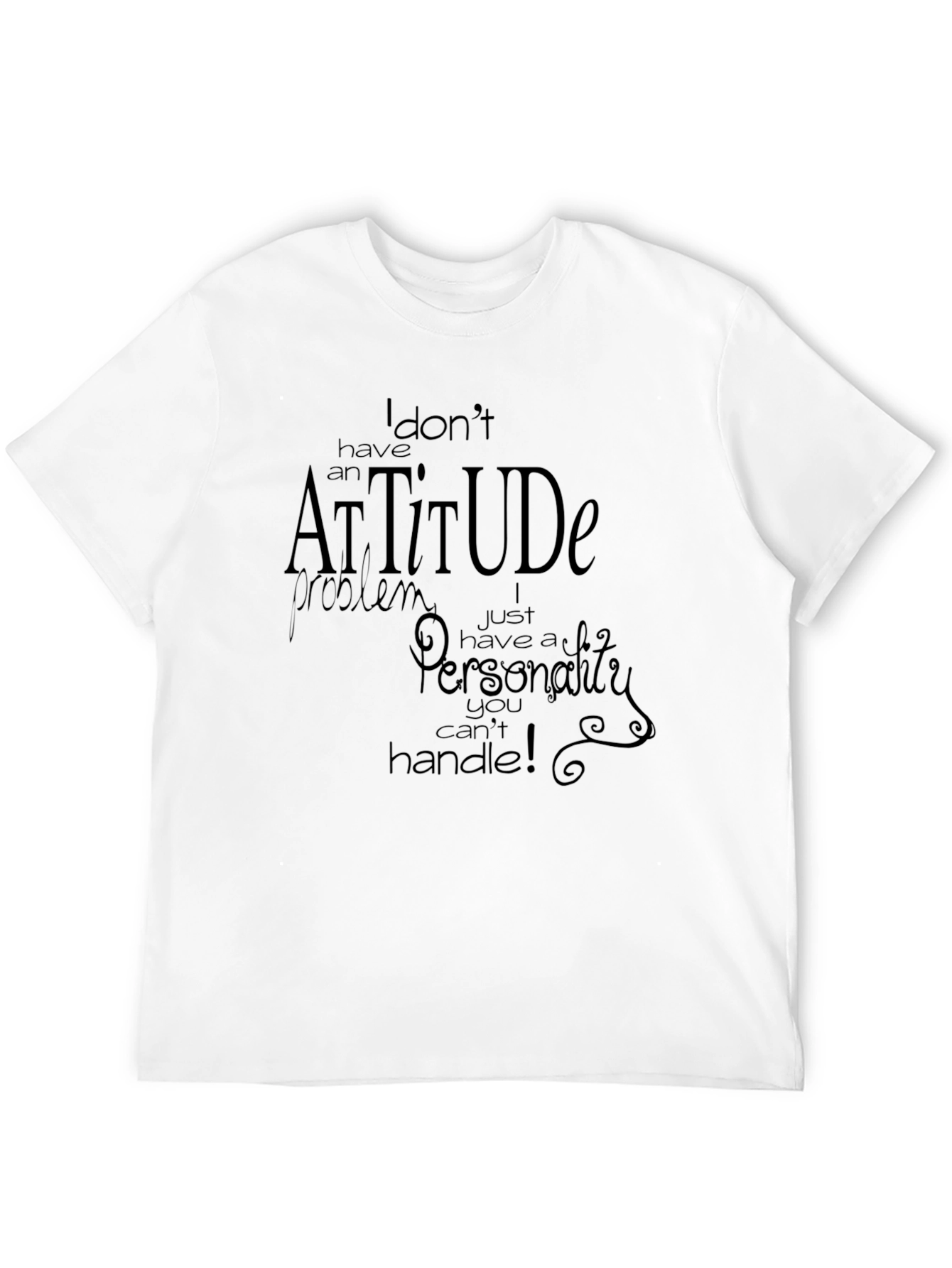 Black Attitude Graphic T-Shirt - Bold Statement Tee view 12