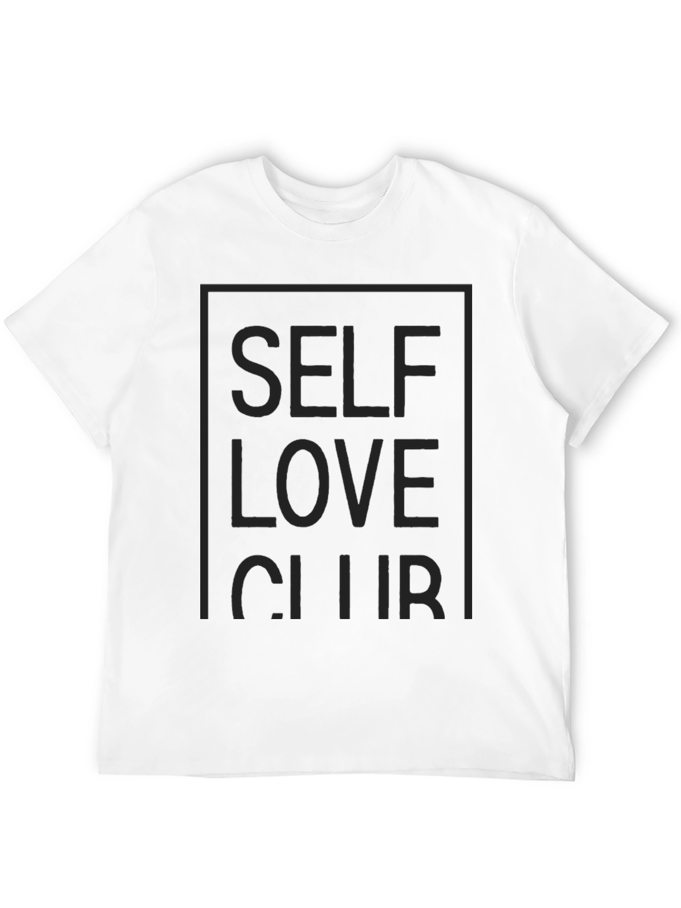Black Self Love Club Graphic Tee - Men's Black T-Shirt view 12