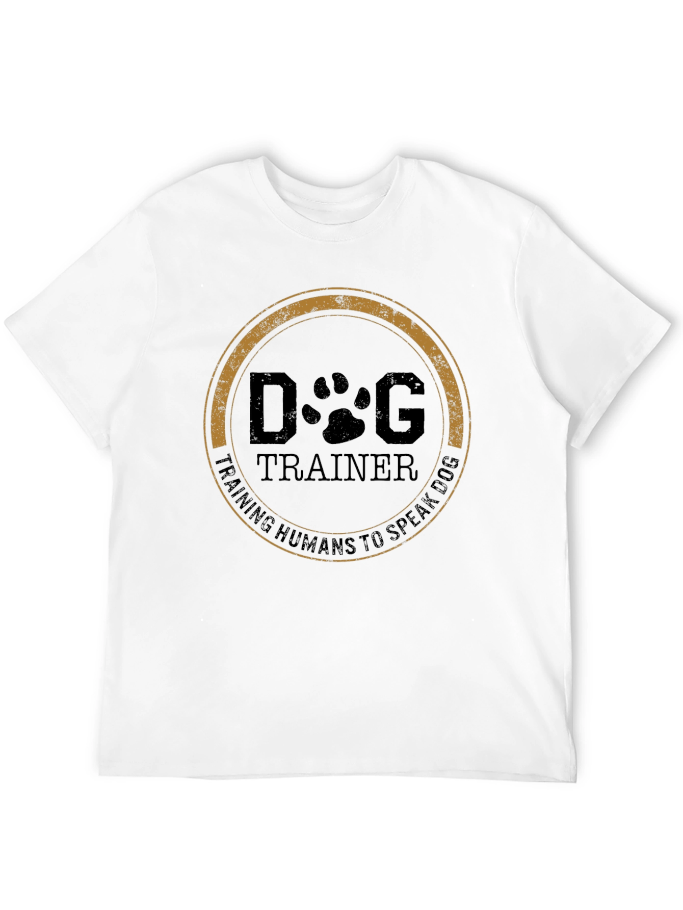 Black Dog Trainer T-Shirt - Training Humans to Speak Dog view 12