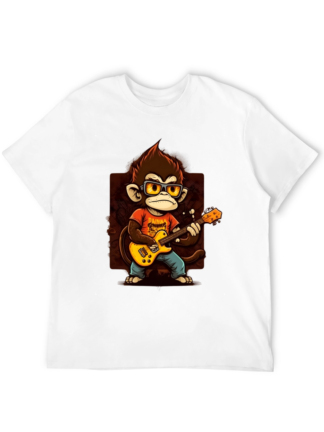 Black Monkey Guitarist T-Shirt - Rock On! view 12