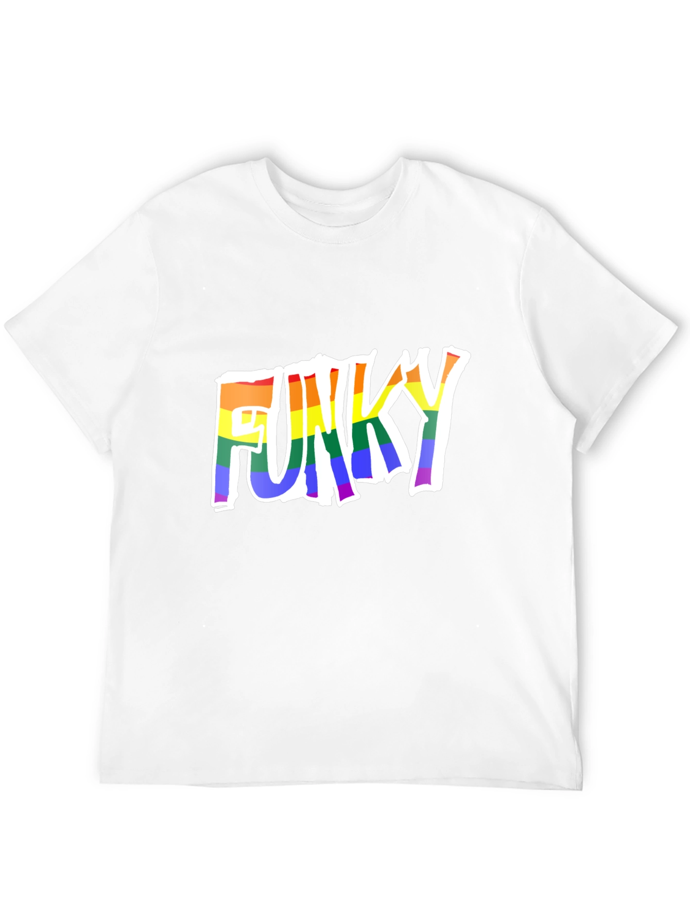 Black Funky Rainbow Pride T-Shirt view 12
