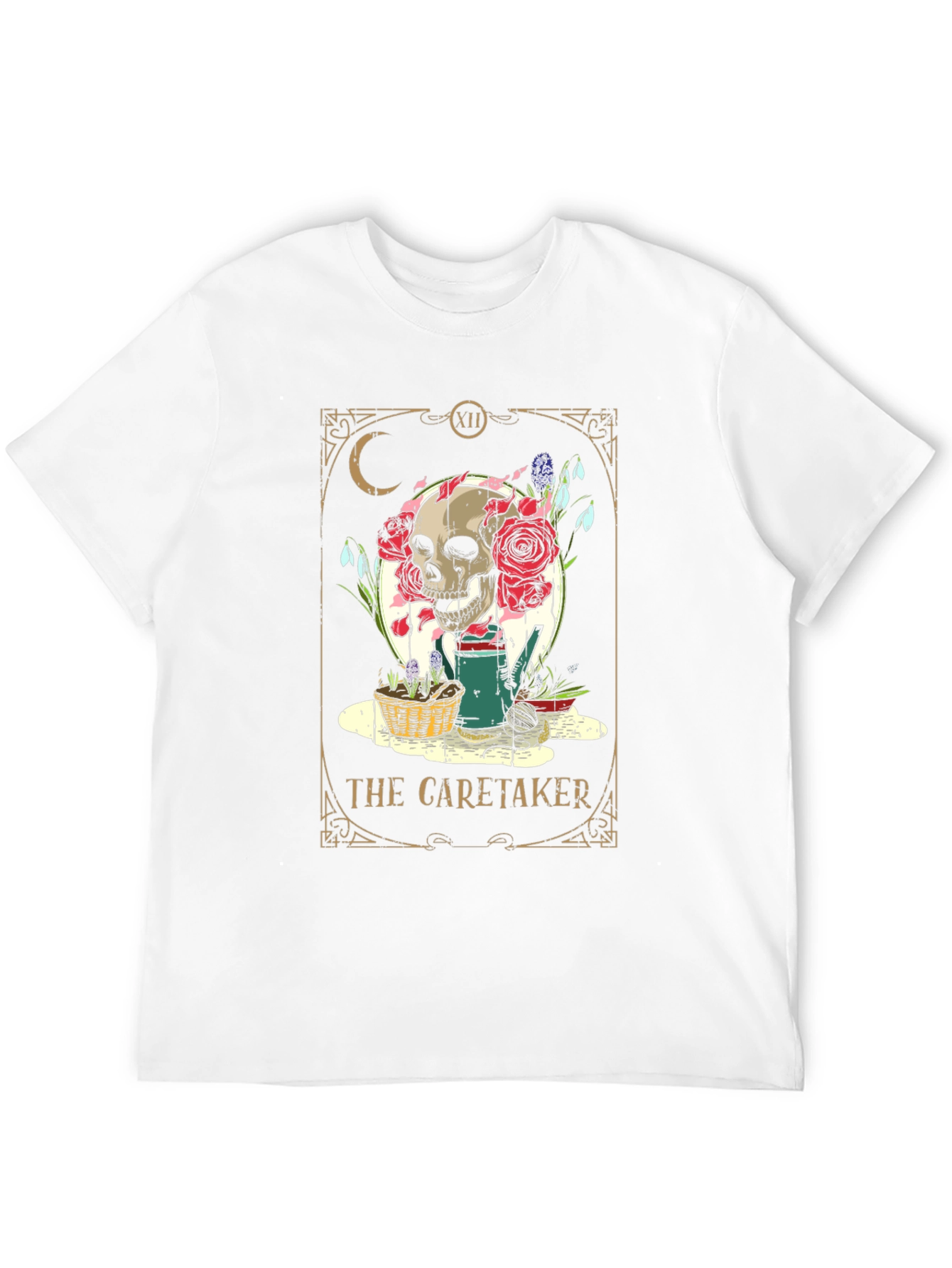 Black The Caretaker Tarot T-Shirt view 12