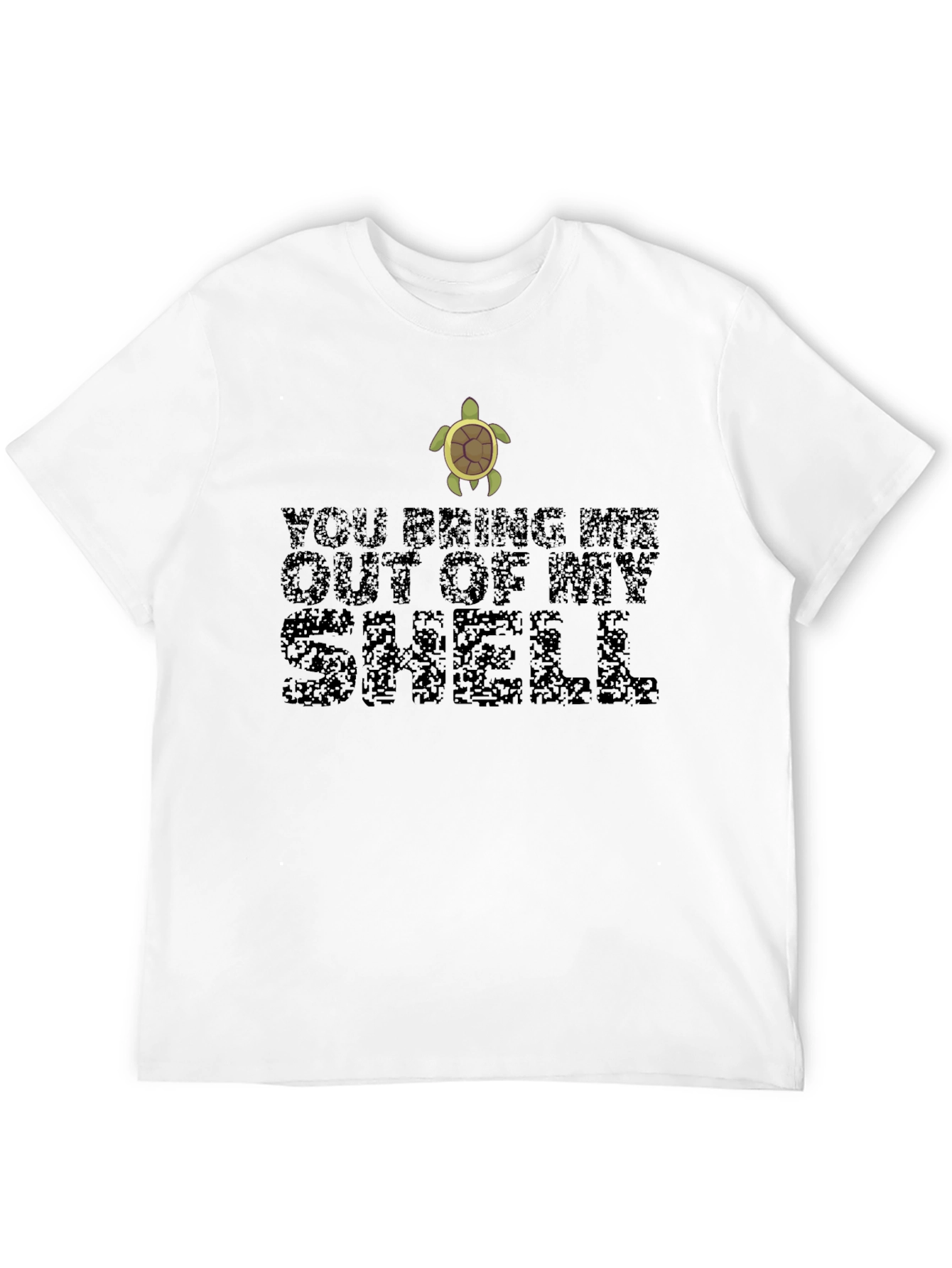 Black You Bring Me Out of My Shell Turtle T-Shirt view 12