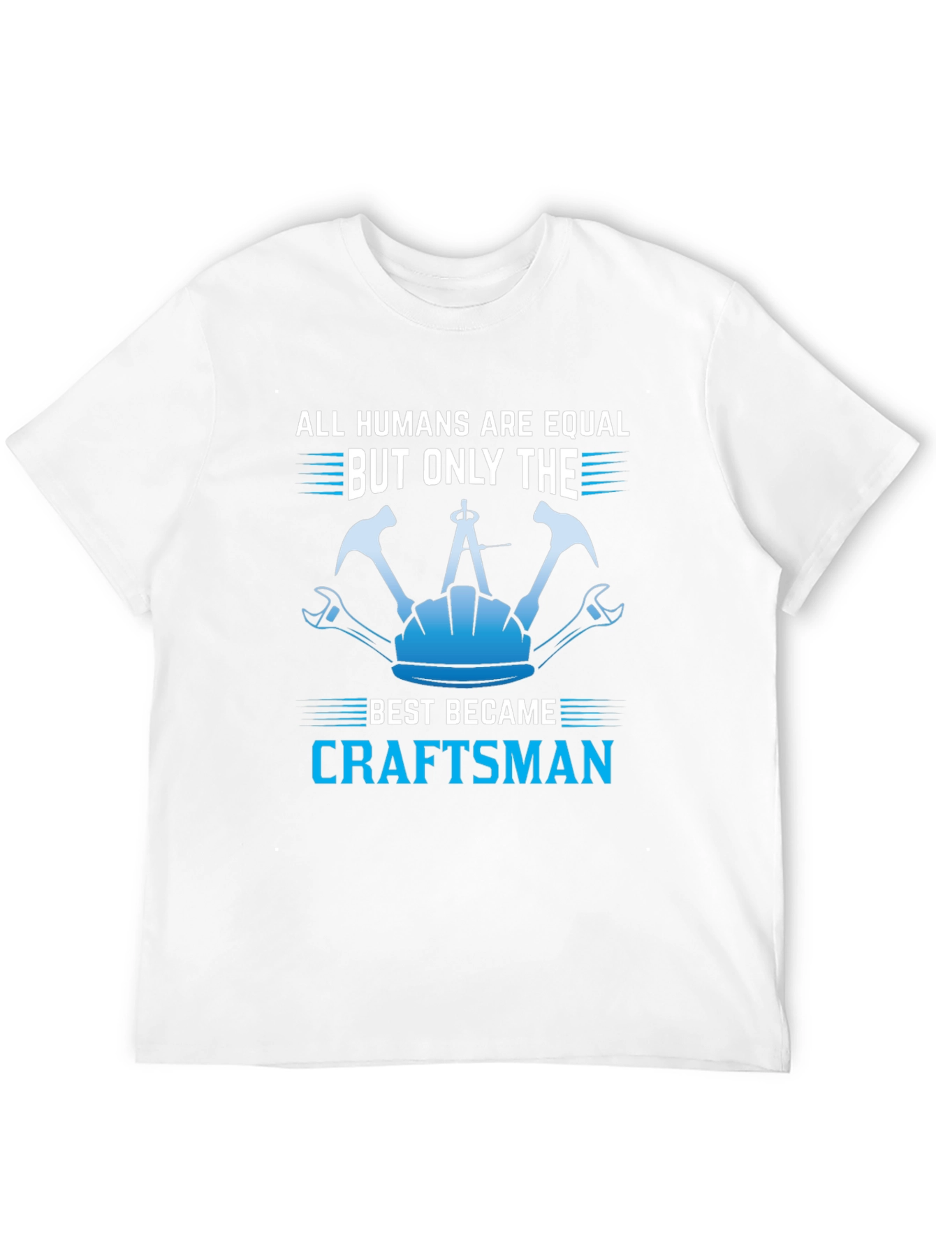 Black Craftsman T-Shirt - All Humans Are Equal Design view 12