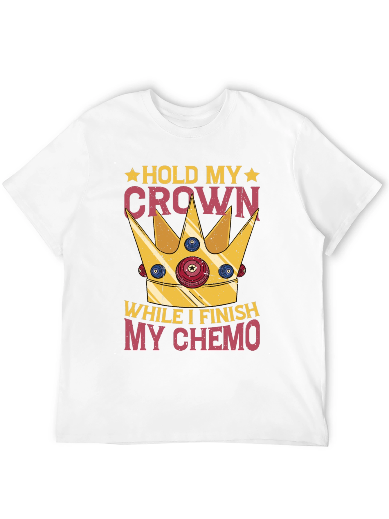 Black Hold My Crown Chemo T-Shirt view 12