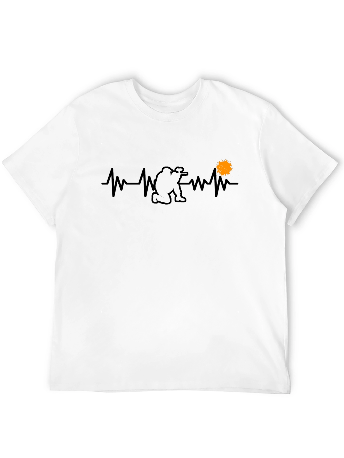 Black Photographer Heartbeat Black T-Shirt view 12