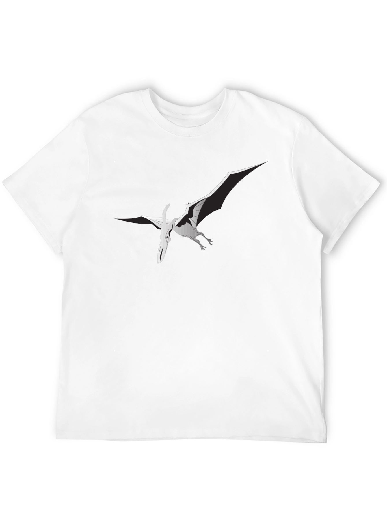 Black Pterodactyl Graphic Tee - Stylish Black T-Shirt view 12