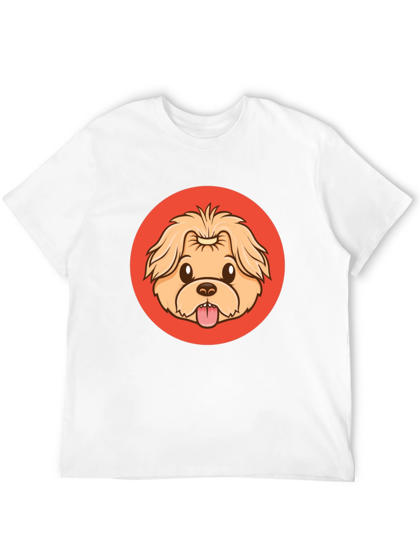 Black Cute Dog Cartoon Graphic Black T-Shirt view 12