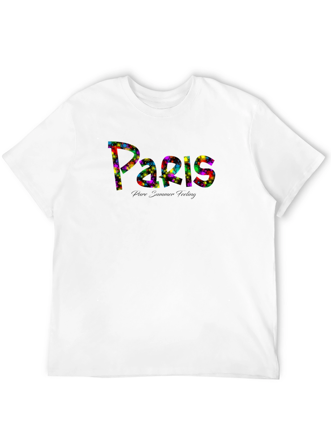 Paris Summer Feeling Black T-Shirt - 12