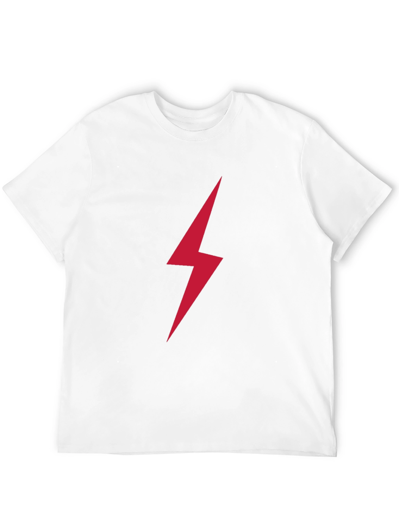 Black Red Lightning Bolt Graphic T-Shirt view 12