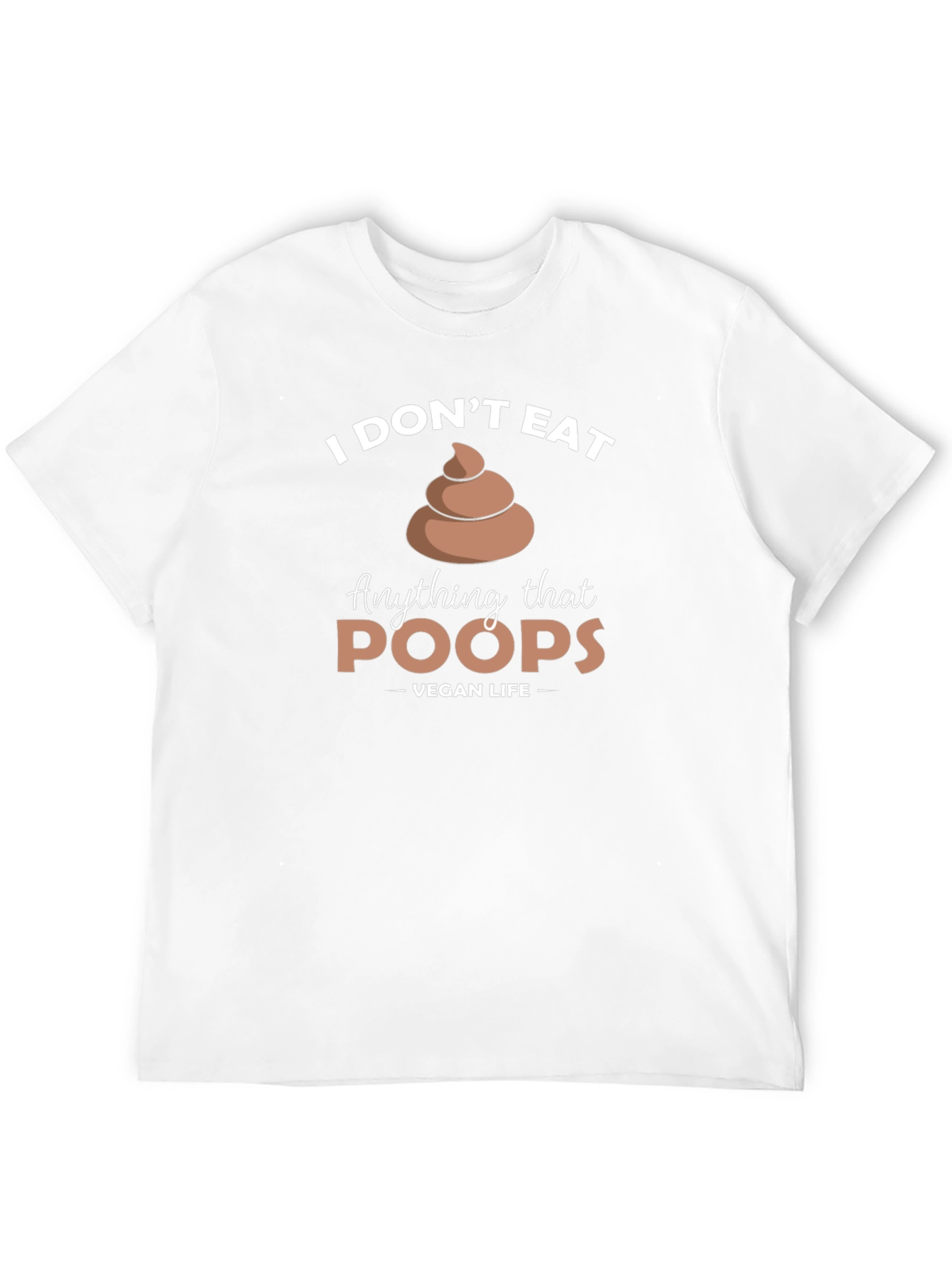 Black Vegan Life - I Don't Eat Poop T-Shirt view 12