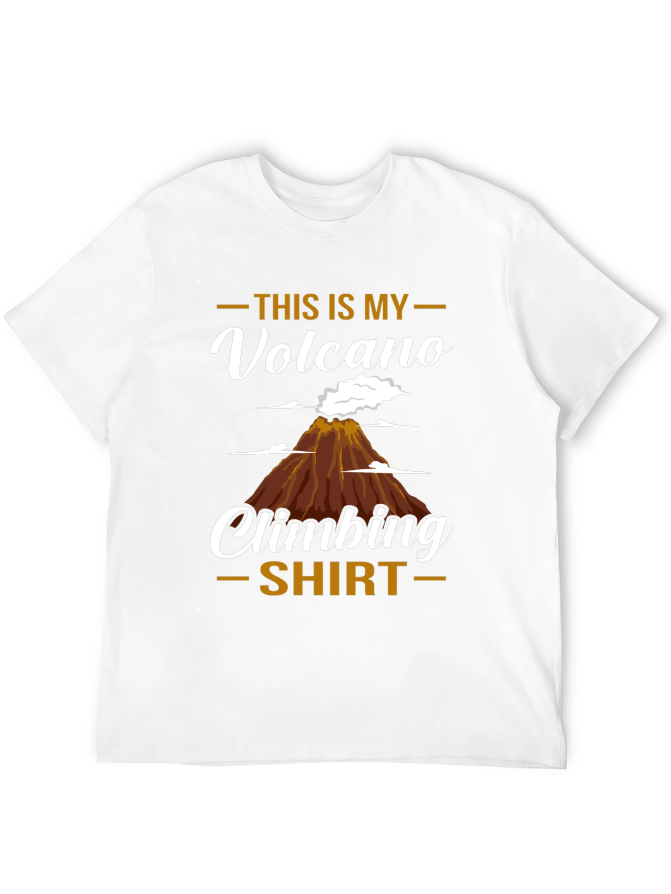 Black Volcano Climbing T-Shirt - Unique Design view 12