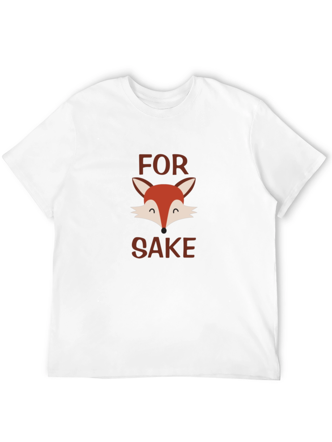 Black Funny "For Fox Sake" Graphic Tee view 12