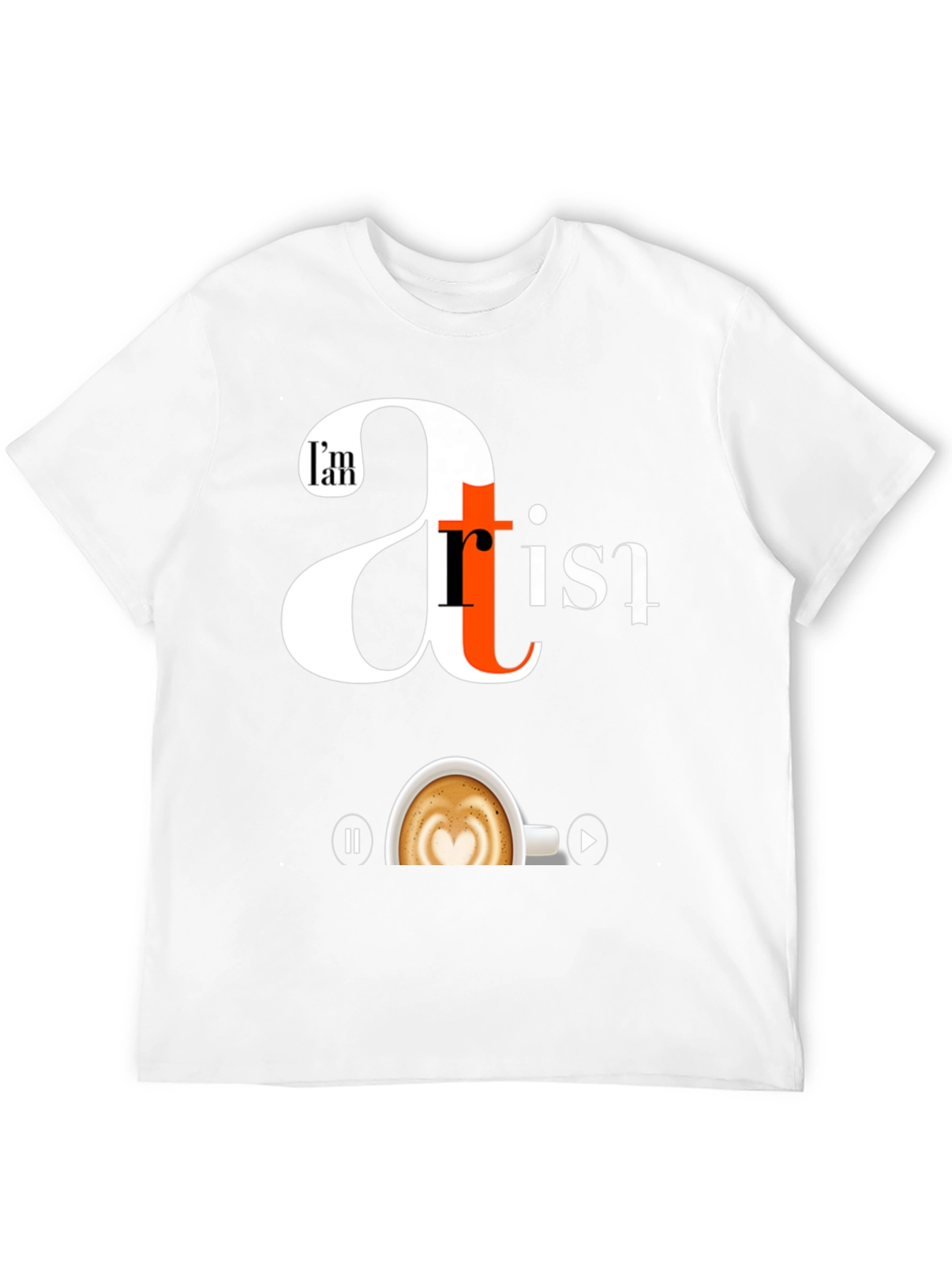 Black I'm An Artist Black Graphic Tee view 12