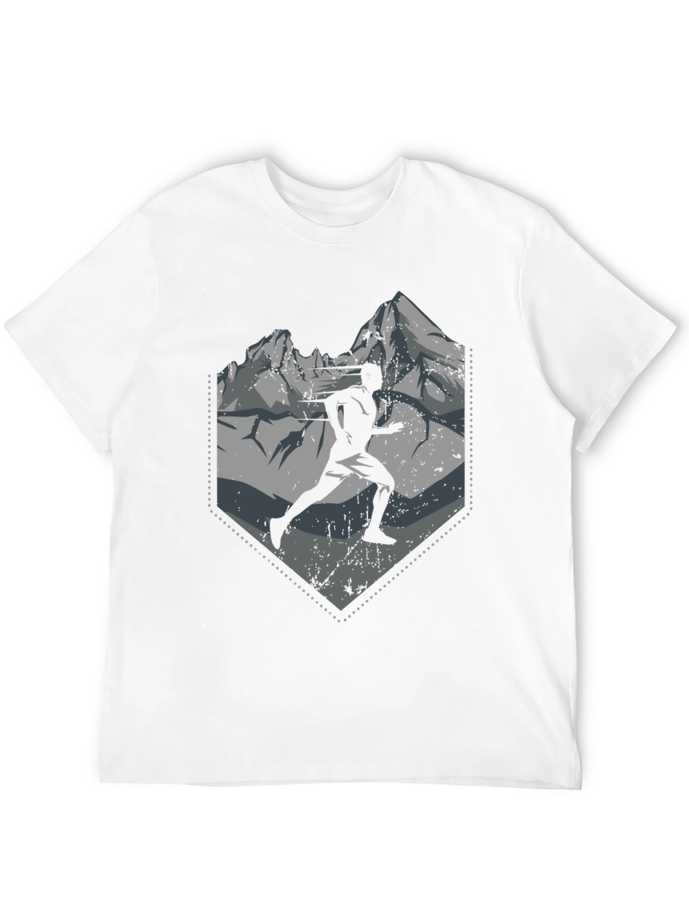 Black Mountain Runner Graphic Tee - Black view 12