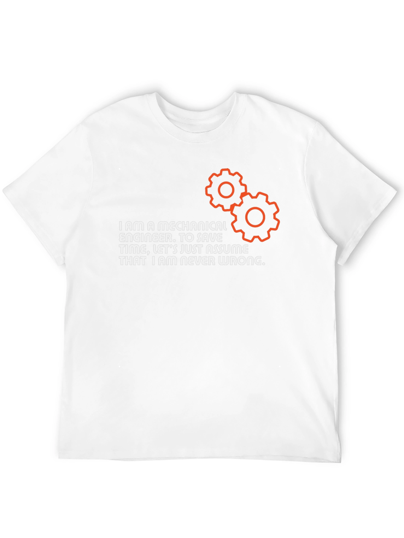 Black Mechanical Engineer T-Shirt - Never Wrong view 12