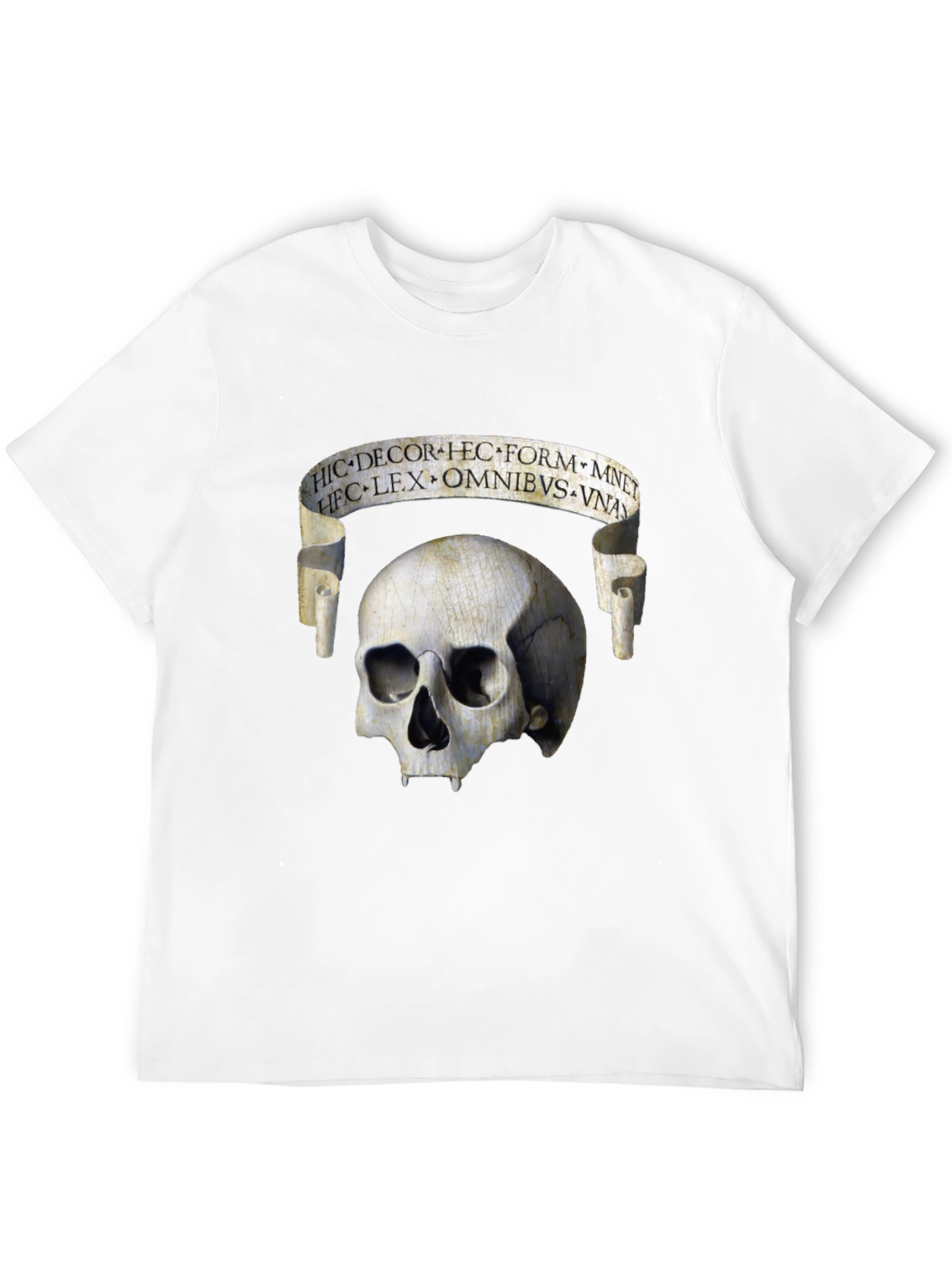 Black Skull & Scroll Graphic Tee - Memento Mori Fashion view 12